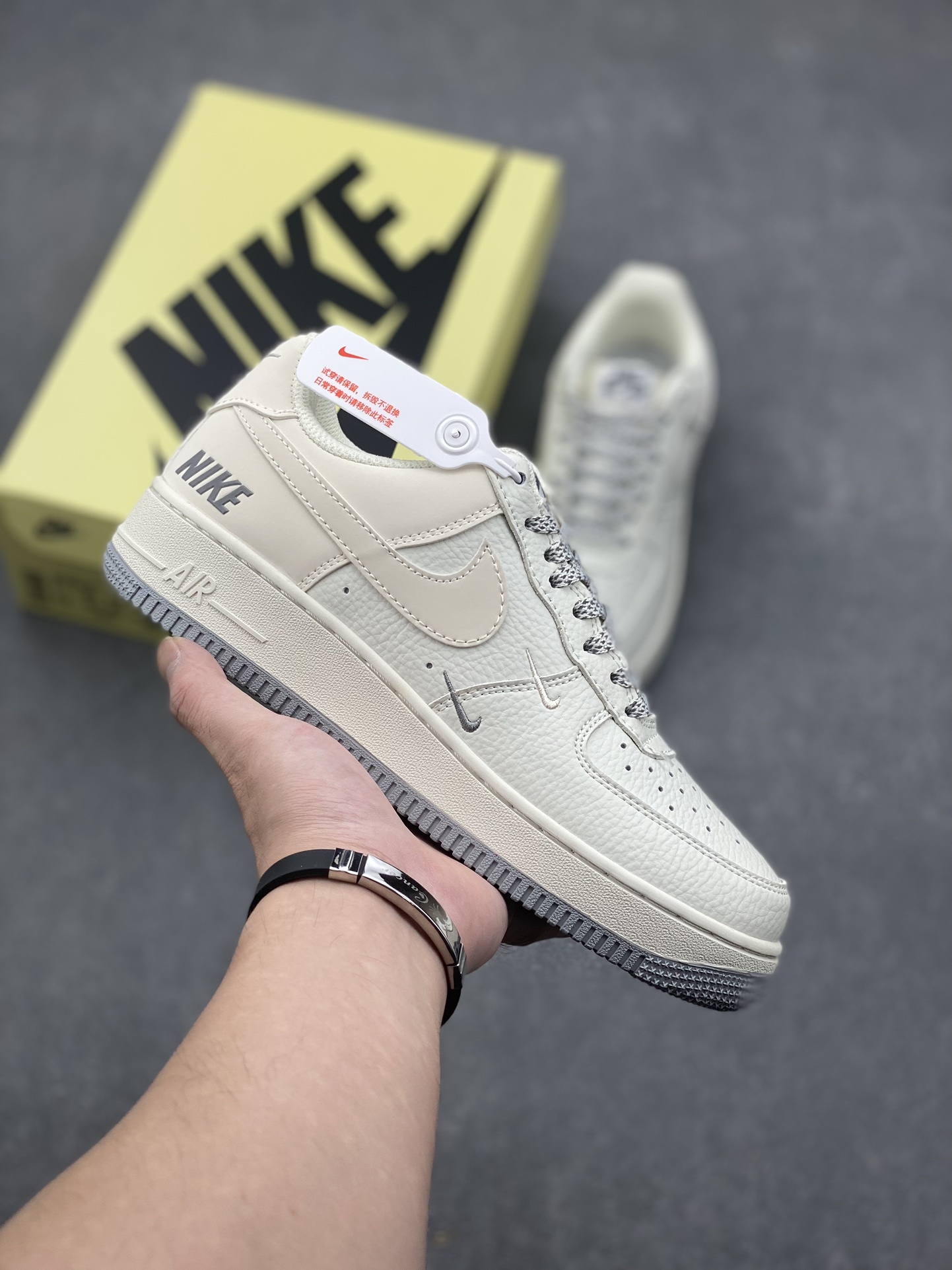 Nike Air Force 1 Low '07 'Nike' Triple Swoosh Ivory Sneakers TV2306-255 2 i1728072416 9704 3