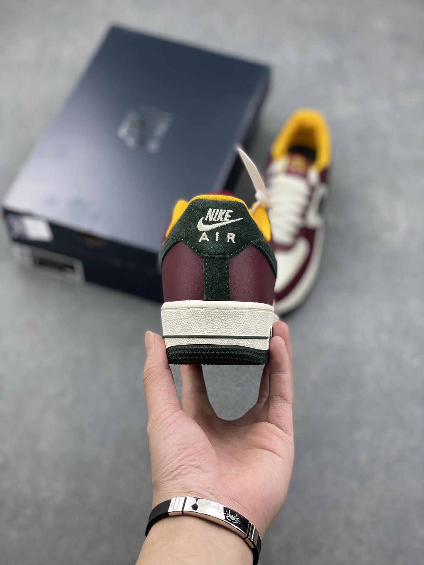 Nike Air Force 1 Low '07 - Burgundy/Green Accent - Classic Comfort & Style 5 i1728072715 2478 0