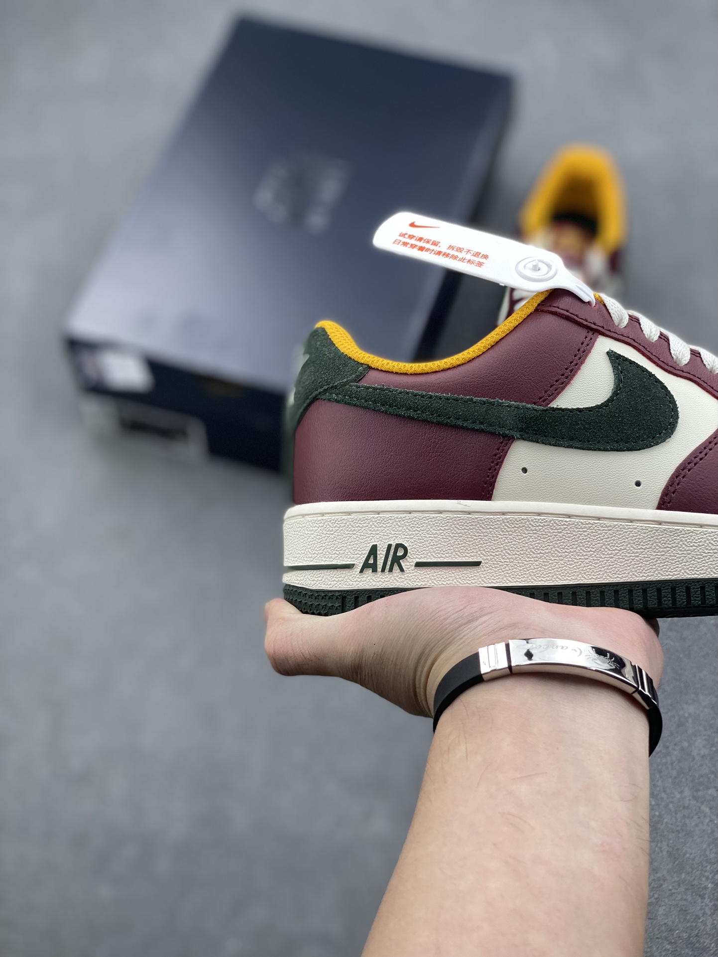Nike Air Force 1 Low '07 - Burgundy/Green Accent - Classic Comfort & Style 6 i1728072716 6794 0