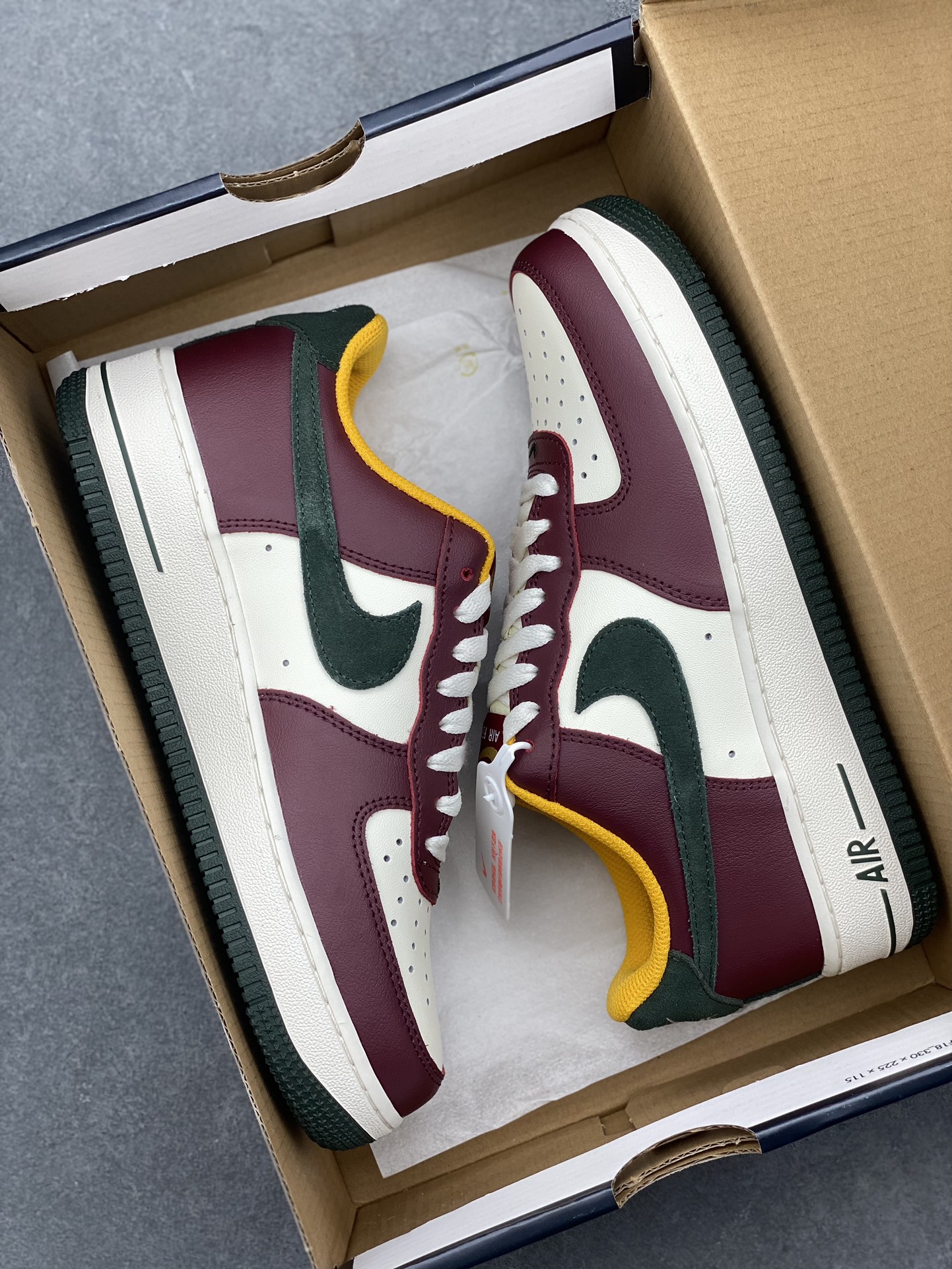 Nike Air Force 1 Low '07 - Burgundy/Green Accent - Classic Comfort & Style 10 i1728072716 8355 0
