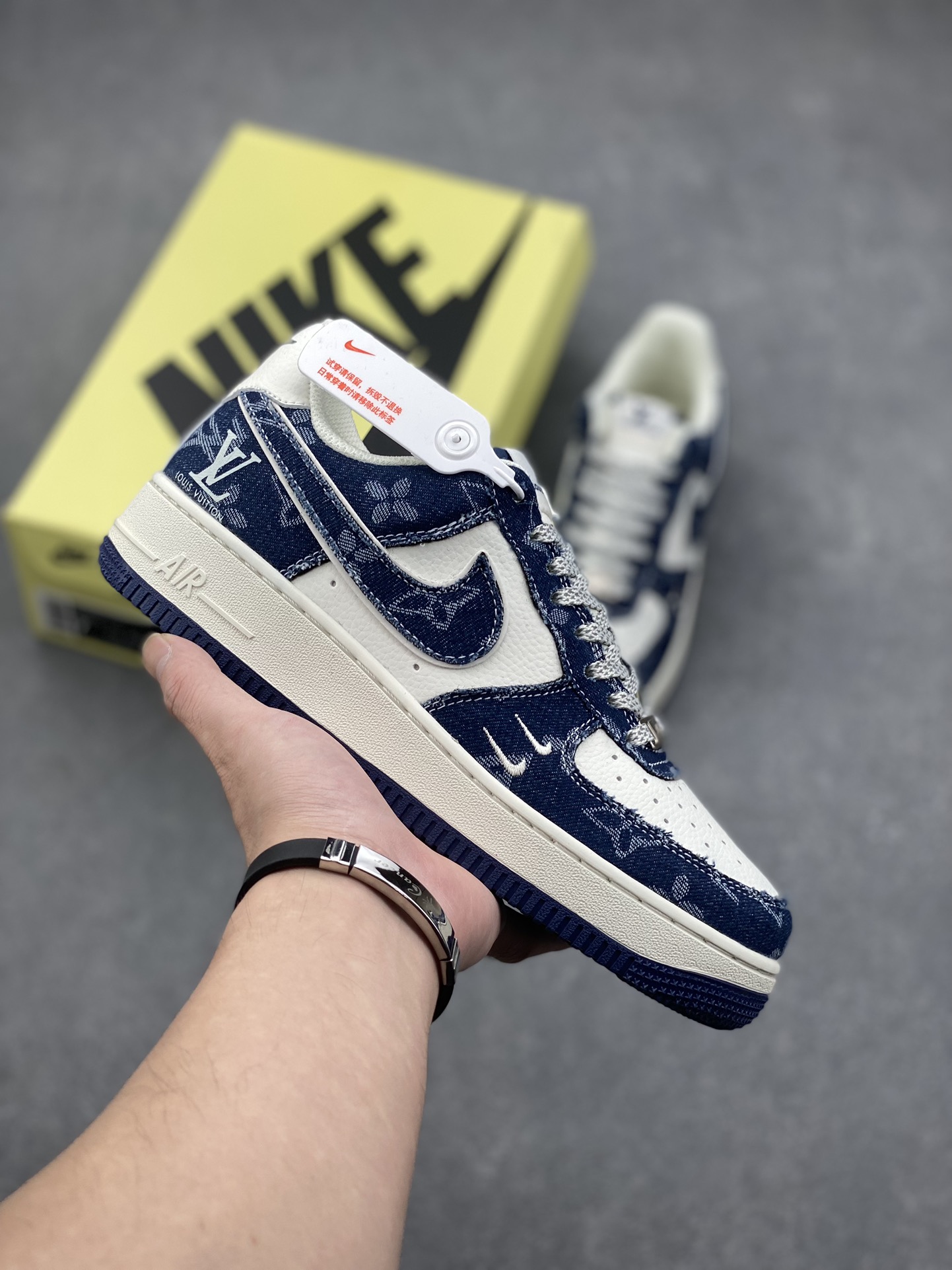Nike Air Force 1 '07 Low 'Louis Vuitton' Deep Sea Blue Sneakers 2 i1728073007 6092 0