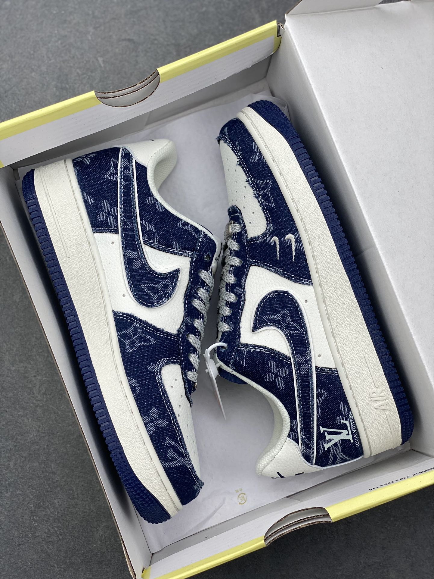 Nike Air Force 1 '07 Low 'Louis Vuitton' Deep Sea Blue Sneakers 10 i1728073007 8362 6