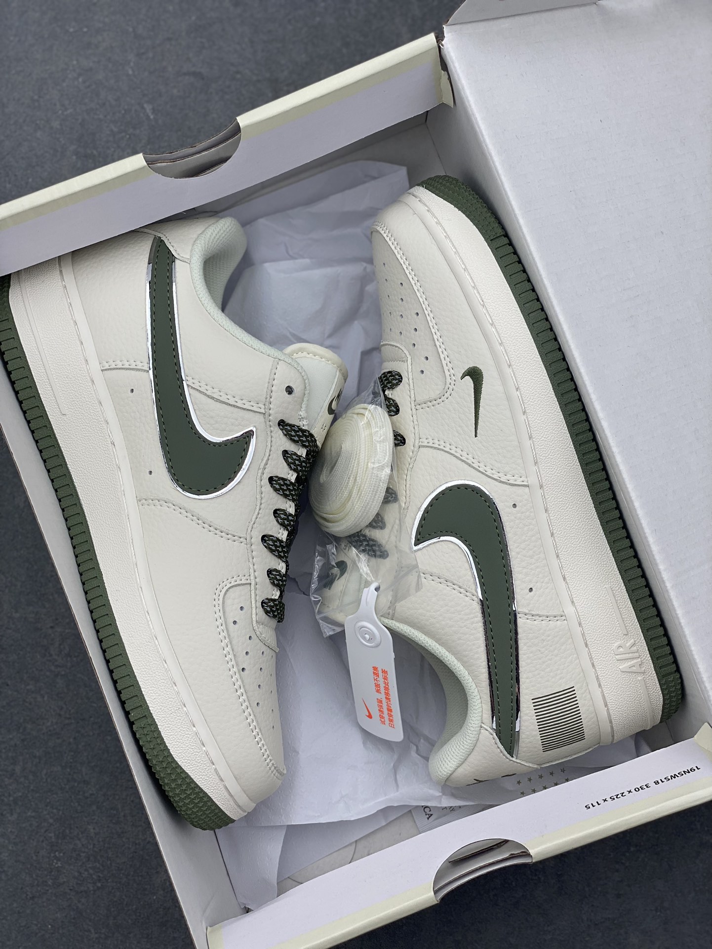 Nike Air Force 1 Low '07 "QR Code" Light Green Basketball Shoes CU1836-966 10 i1728161366 2684 1