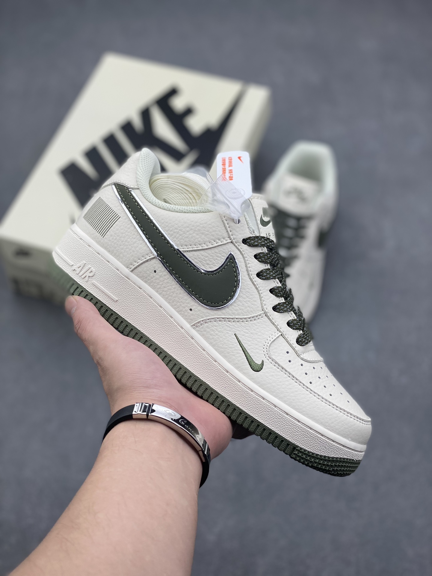 Nike Air Force 1 Low '07 "QR Code" Light Green Basketball Shoes CU1836-966 2 i1728161366 7315 2