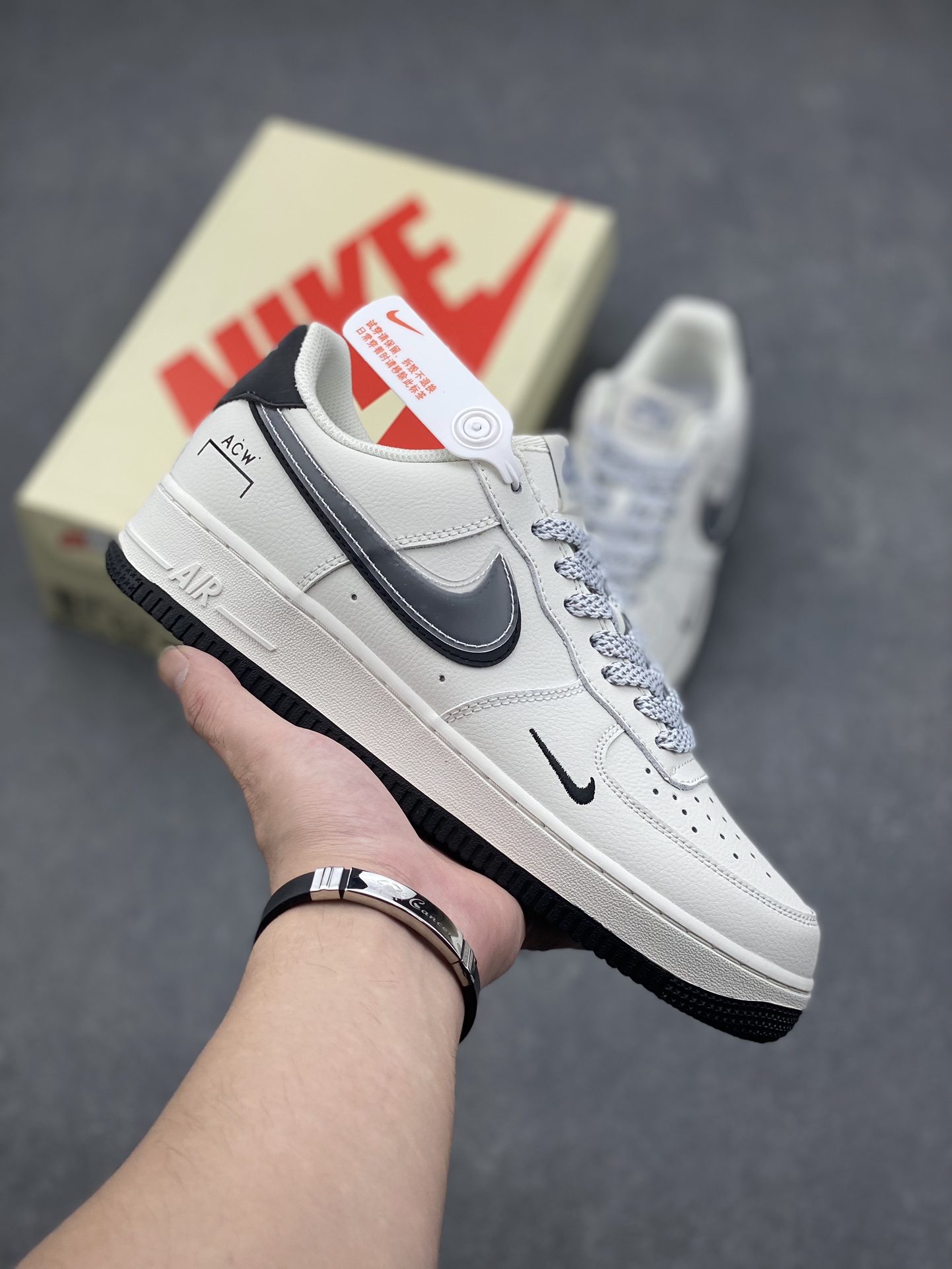 Nike Air Force 1 Low 07 ACW White Black Sneakers Authentic Low-Top 2 i1728161939 5416 0