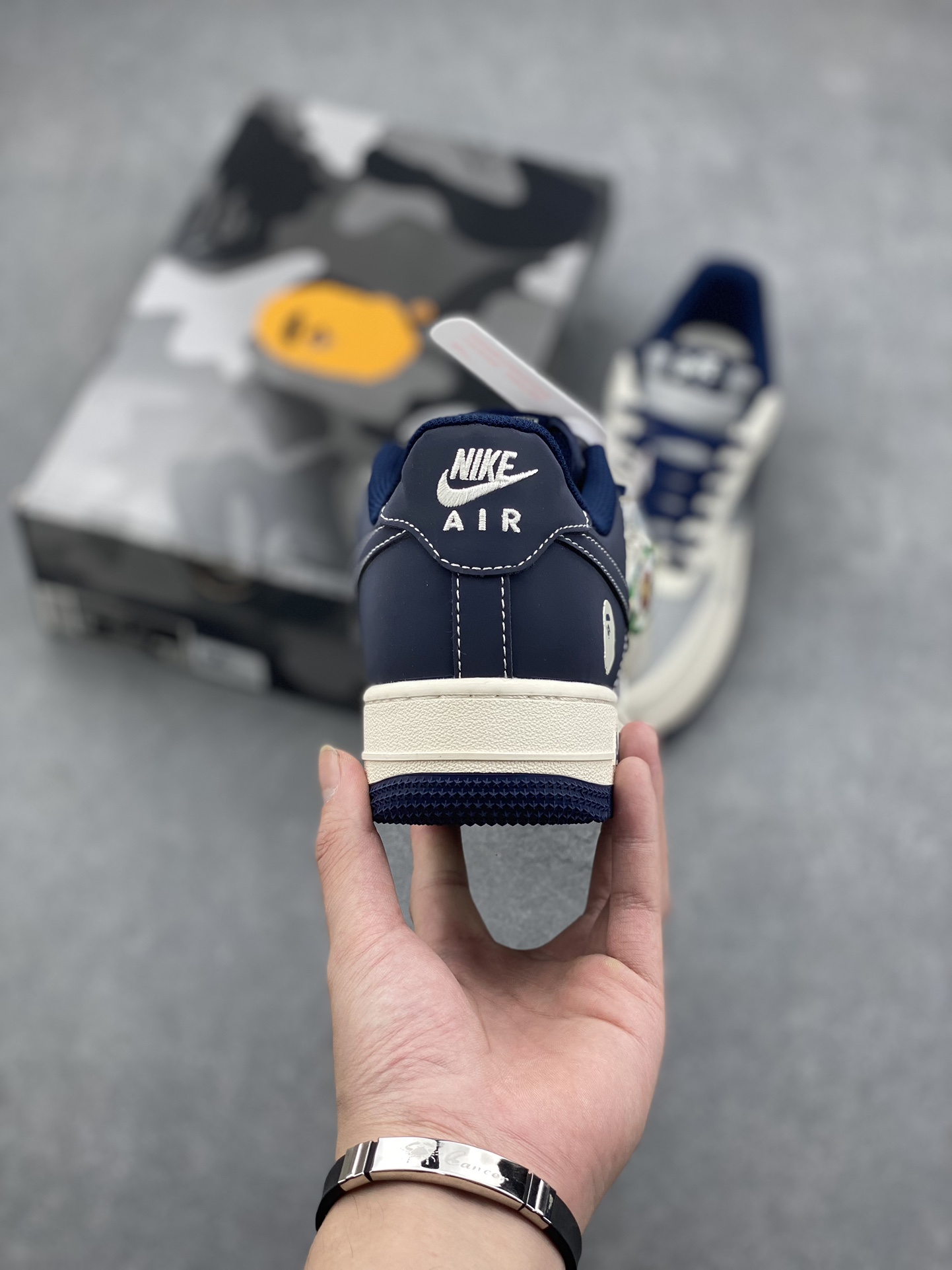Nike Air Force 1 '07 Low Bape Deep Blue Grey Sneakers - Limited Edition 5 i1728161988 6617 4