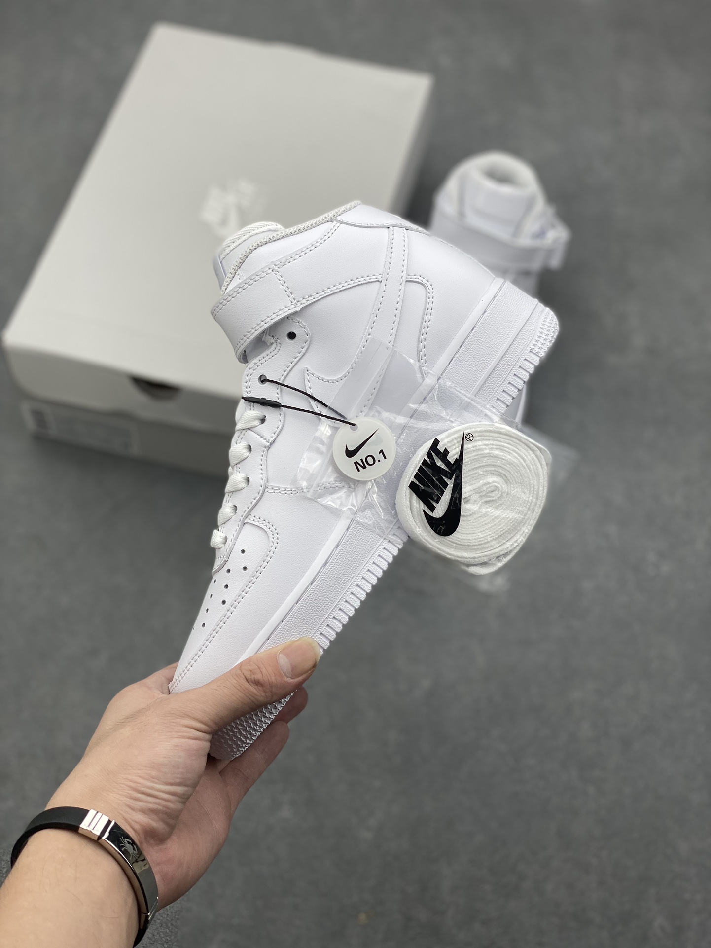 Nike Air Force 1 Mid 'White' Leather Upper, Cushioned Midsole - Style CW2289-111 4 i1728162473 6102 8