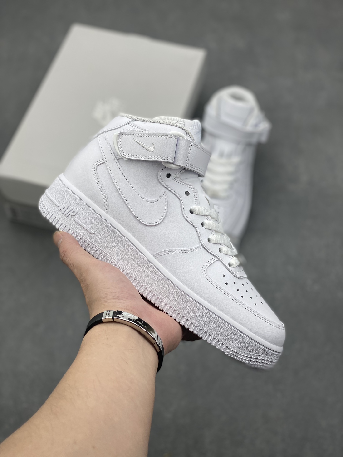 Nike Air Force 1 Mid 'White' Leather Upper, Cushioned Midsole - Style CW2289-111 2 i1728162473 8012 3