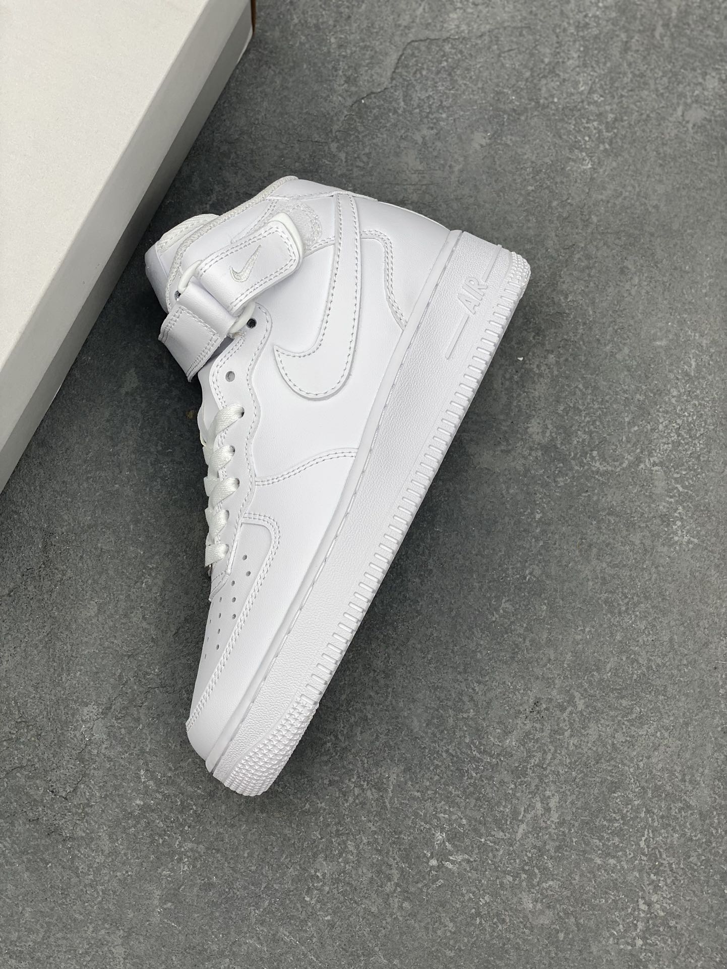 Nike Air Force 1 Mid 'White' Leather Upper, Cushioned Midsole - Style CW2289-111 8 i1728162473 840 5