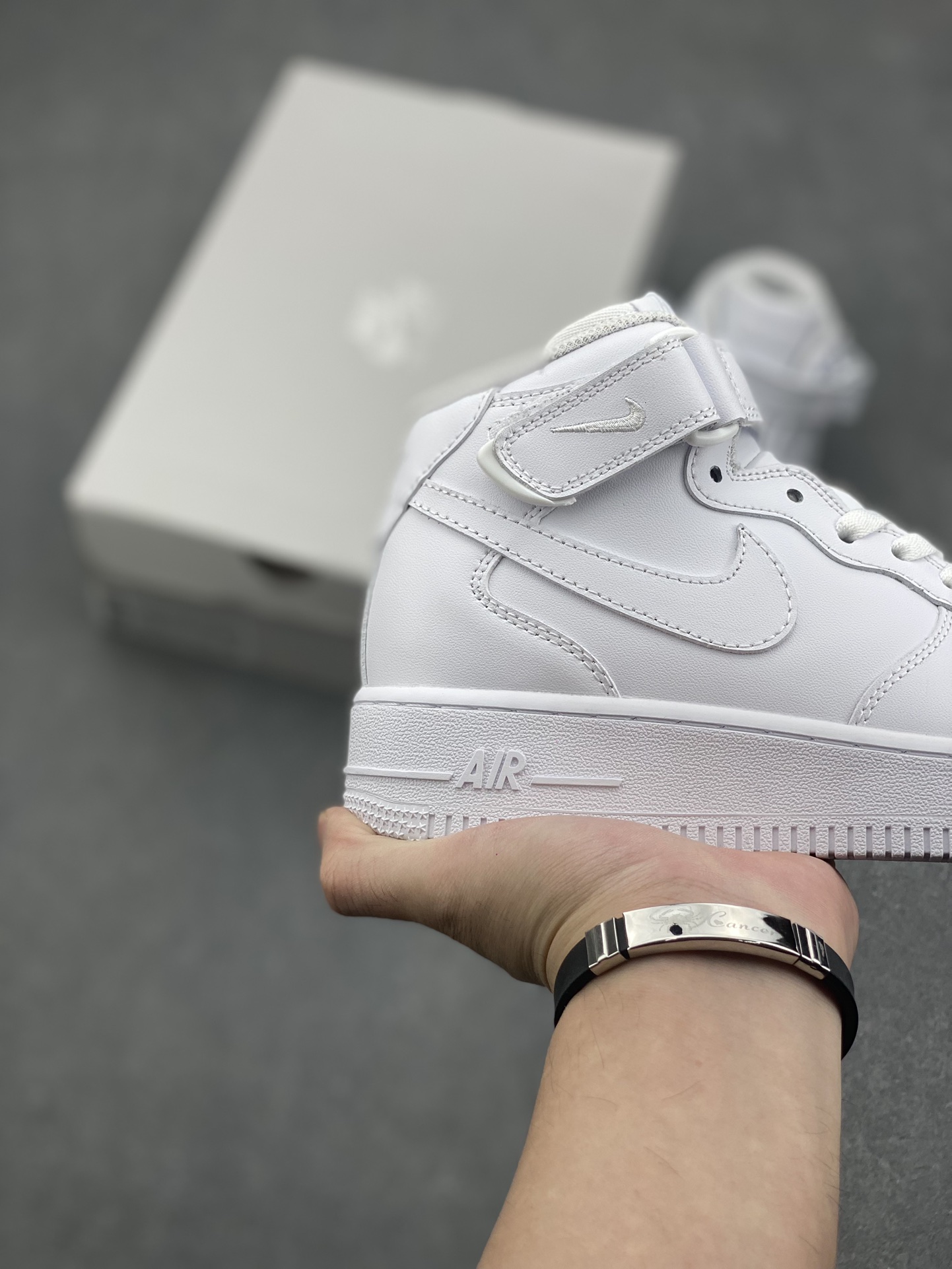 Nike Air Force 1 Mid 'White' Leather Upper, Cushioned Midsole - Style CW2289-111 6 i1728162473 9206 4