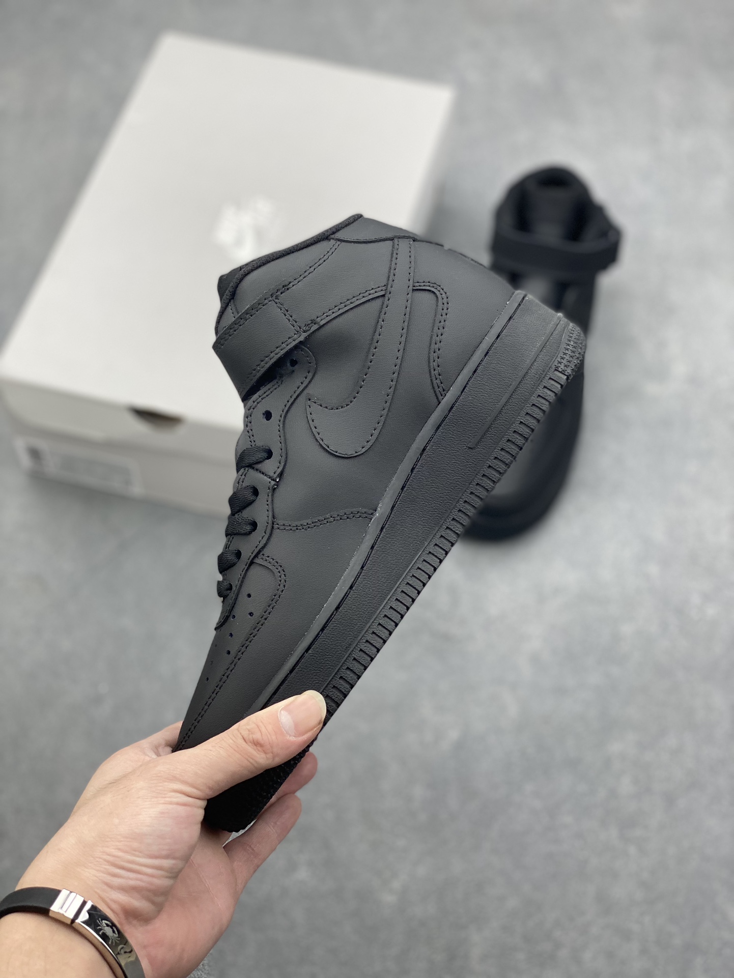 Nike Air Force 1 Low 'Black' Mid-Top Leather Sneakers - Style 315123-001 4 i1728162518 5651 6