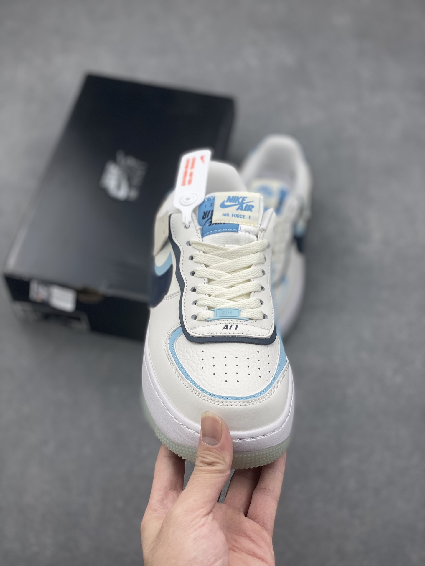 Nike Air Force 1 Shadow Pale Ivory Celestine Blue Women's Shoes DZ1847-107 3 i1728250102 4143 5