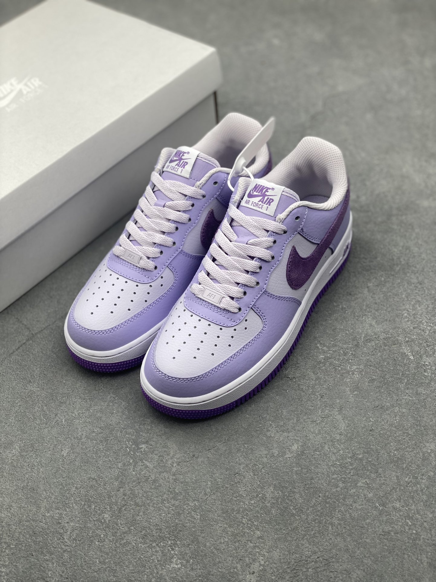Nike Air Force 1 Low 07 NN White Purple Women's Shoes (HQ3905-500) 9 i1728250764 7001 0