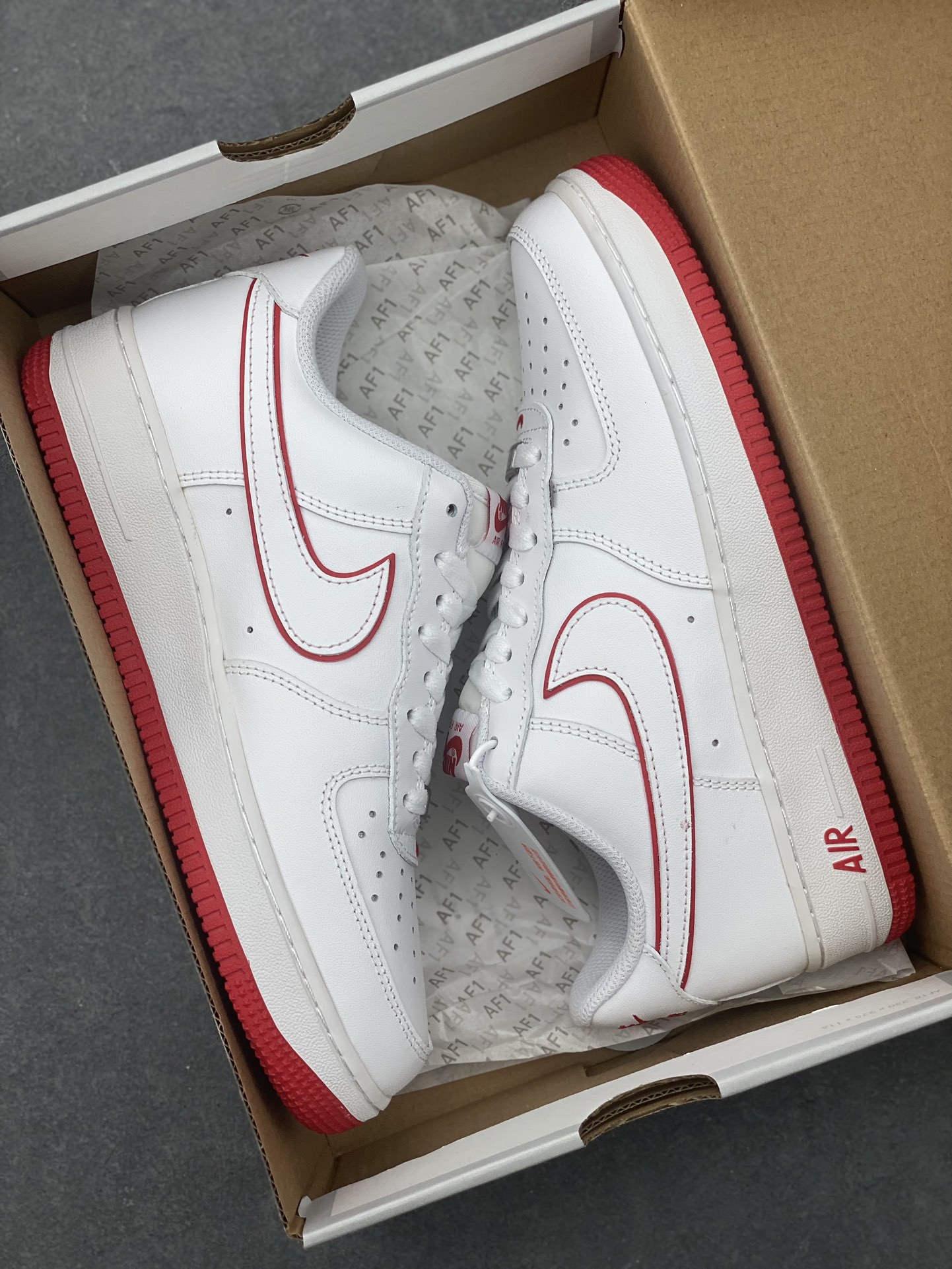 Nike Air Force 1 Low '07 White/Red Casual Sneakers (DV0788-102) 10 i1728251405 2568 8