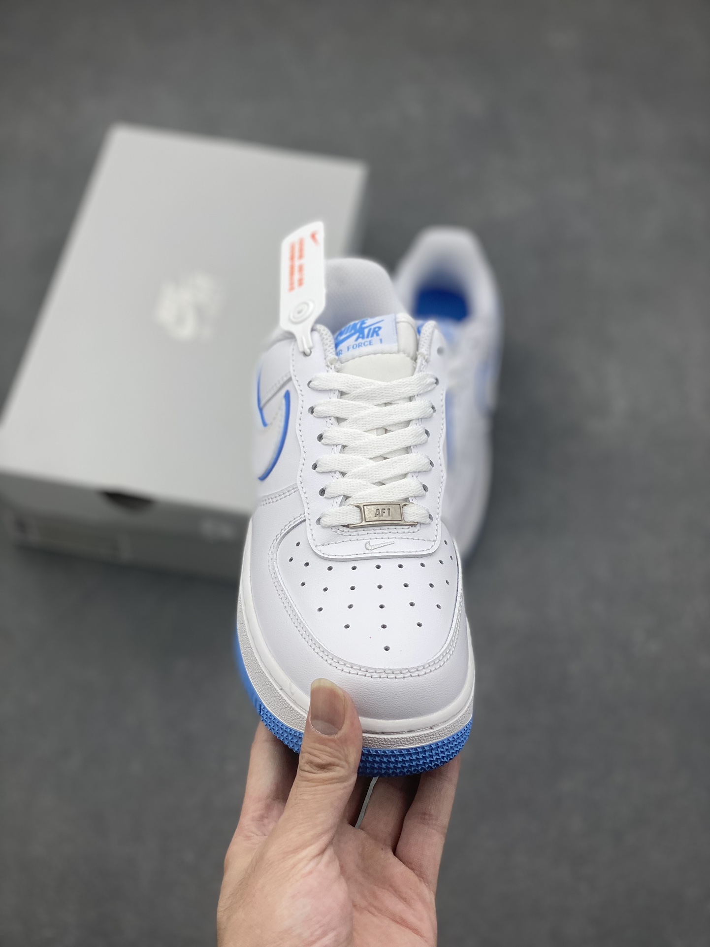 Nike Air Force 1 '07 Low White/Blue Casual Sneakers - Versatile & Stylish 3 i1728252218 3737 4
