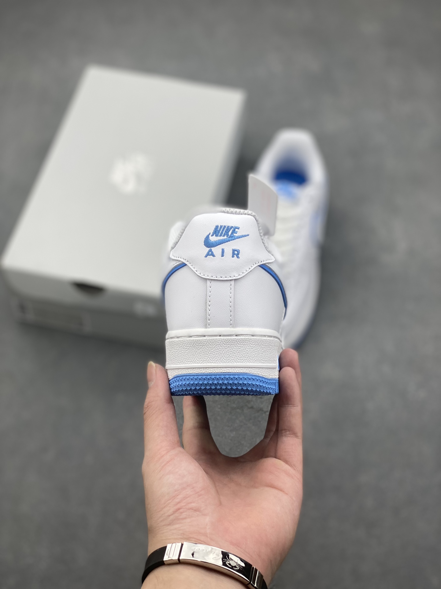 Nike Air Force 1 '07 Low White/Blue Casual Sneakers - Versatile & Stylish 5 i1728252218 5910 6