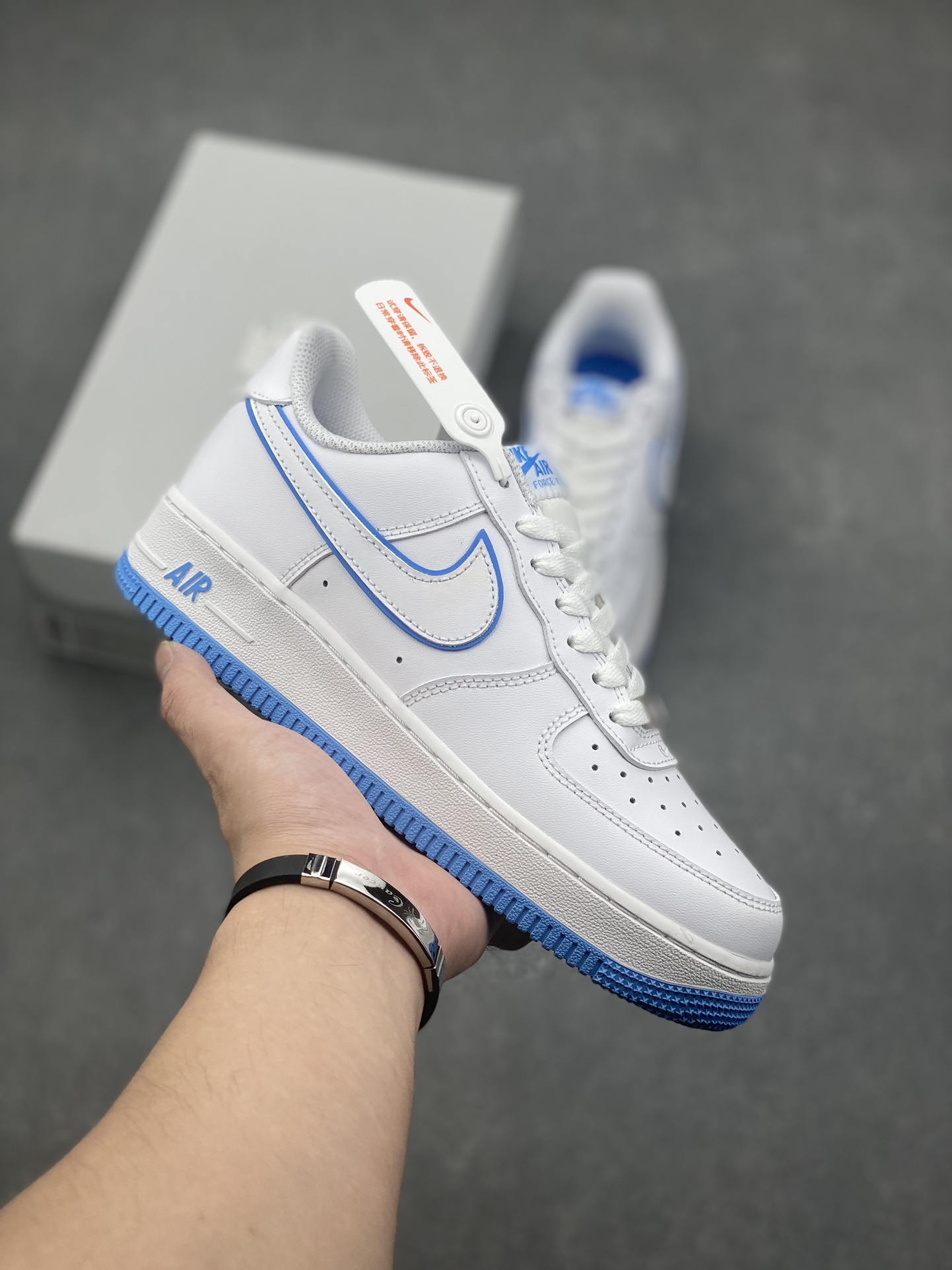 Nike Air Force 1 '07 Low White/Blue Casual Sneakers - Versatile & Stylish 2 i1728252218 6695 3