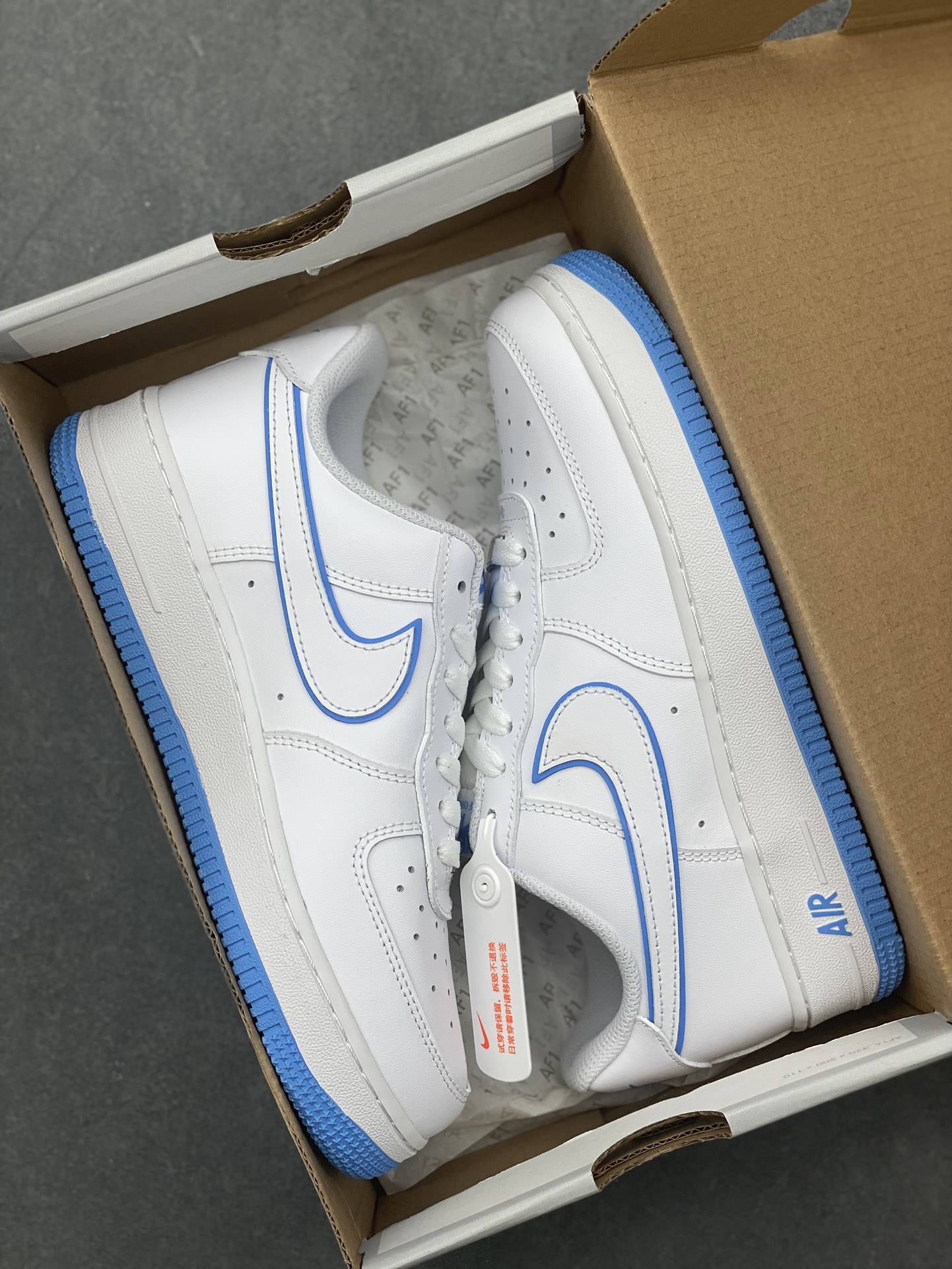 Nike Air Force 1 '07 Low White/Blue Casual Sneakers - Versatile & Stylish 10 i1728252218 8834 1