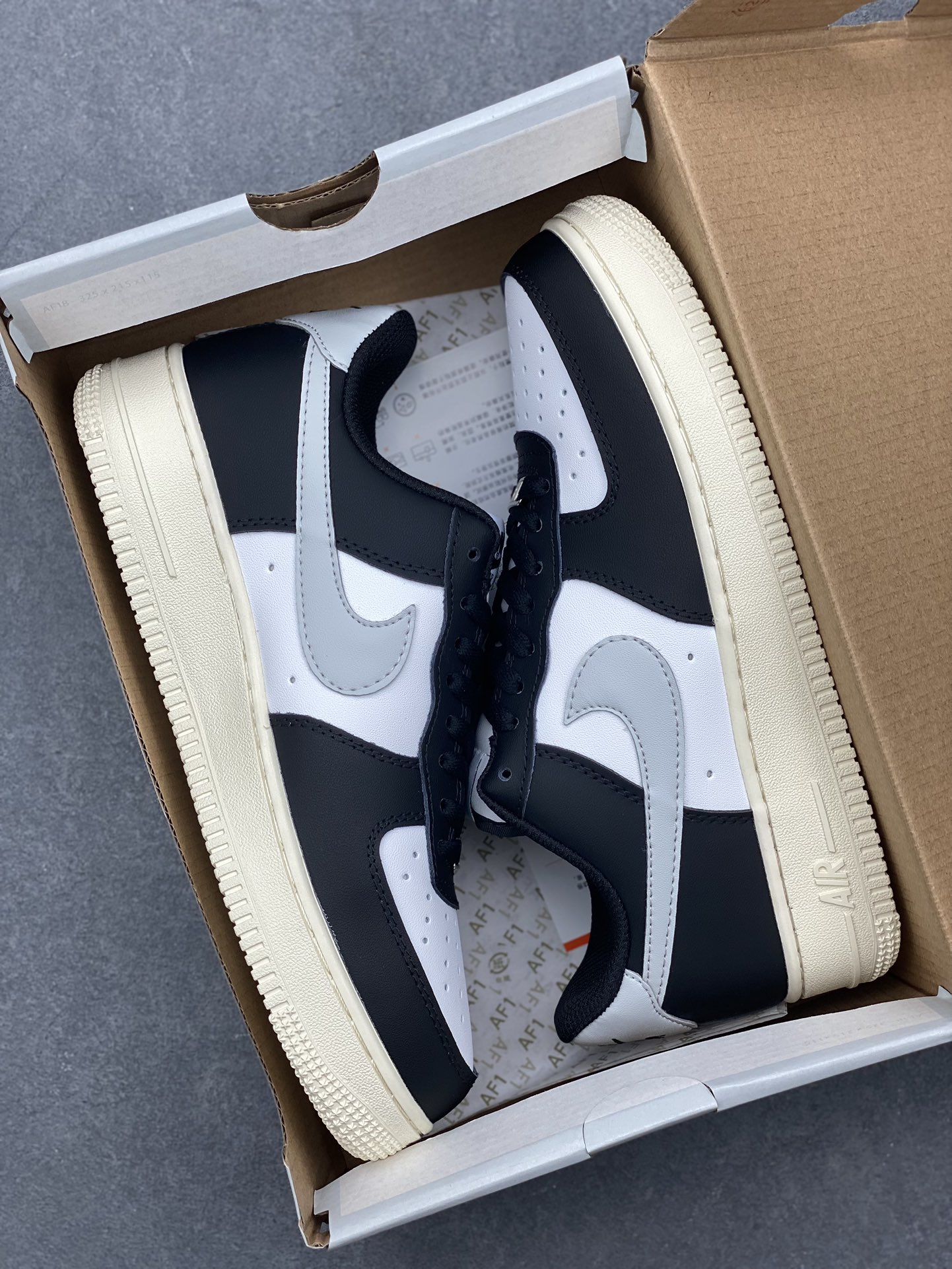 Nike Air Force 1 Low White Black Grey Casual Sneakers FQ6848-101 10 i1728423364 3447 6