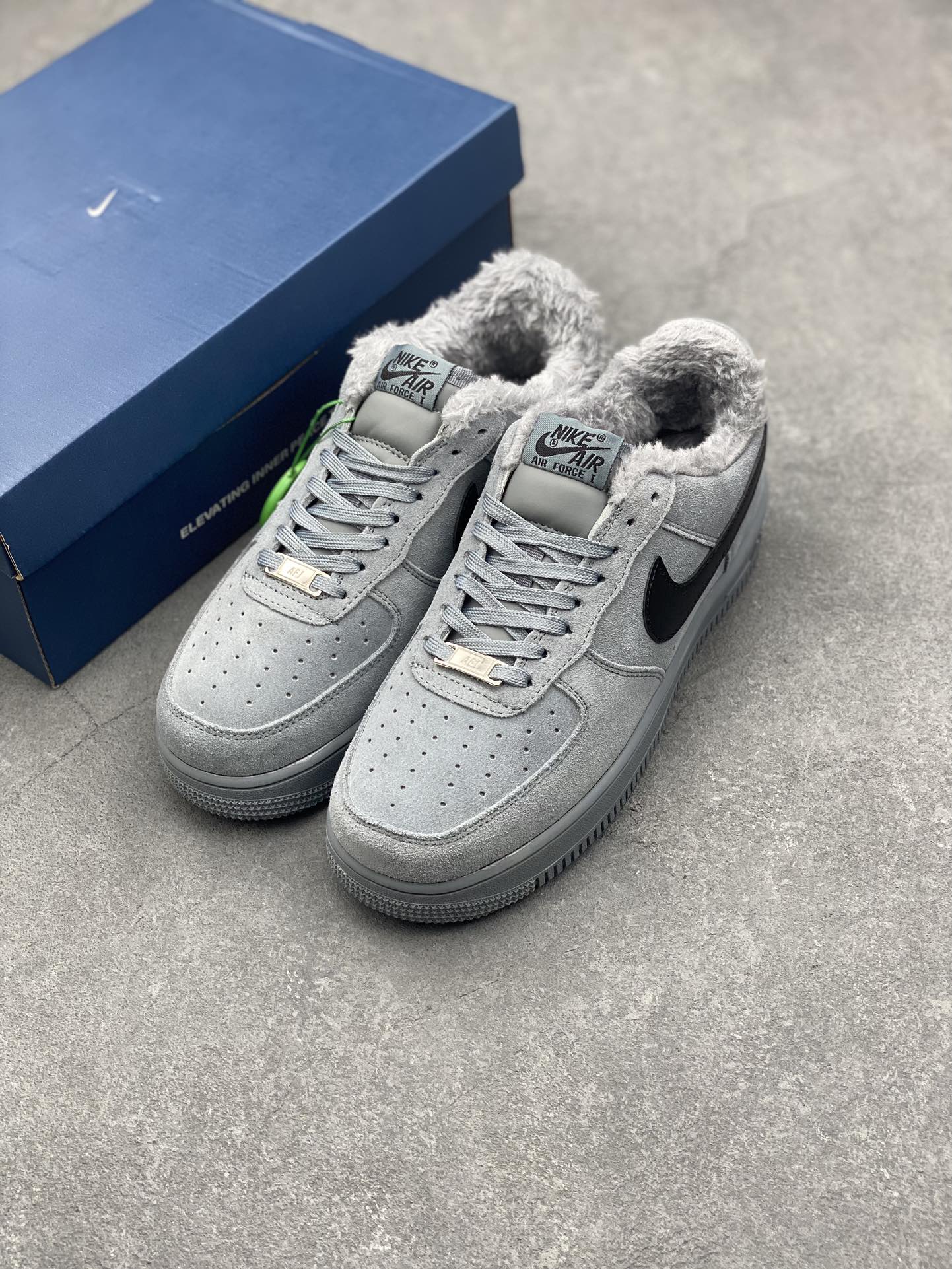 Nike Air Force 1 '07 Low Grey Suede Casual Sneakers 9 i1728597659 8458 7