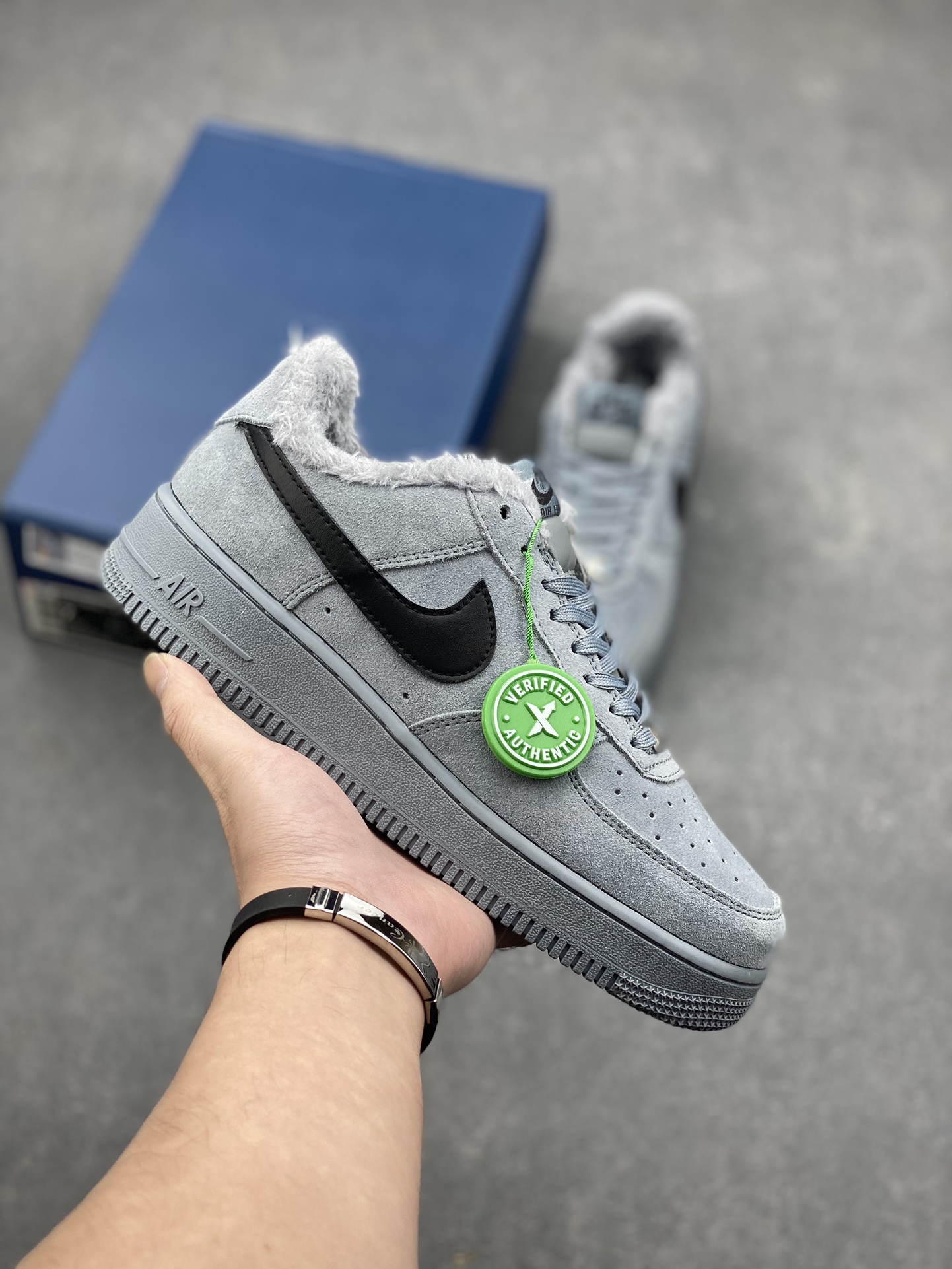 Nike Air Force 1 '07 Low Grey Suede Casual Sneakers 2 i1728597668 4741 0