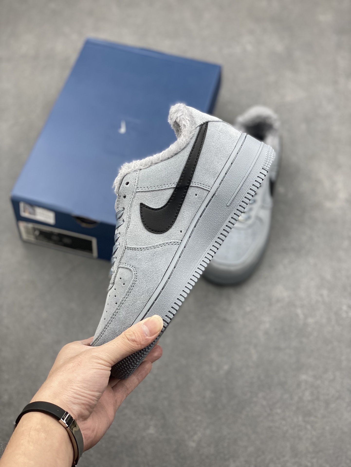 Nike Air Force 1 '07 Low Grey Suede Casual Sneakers 4 i1728597668 8543 0