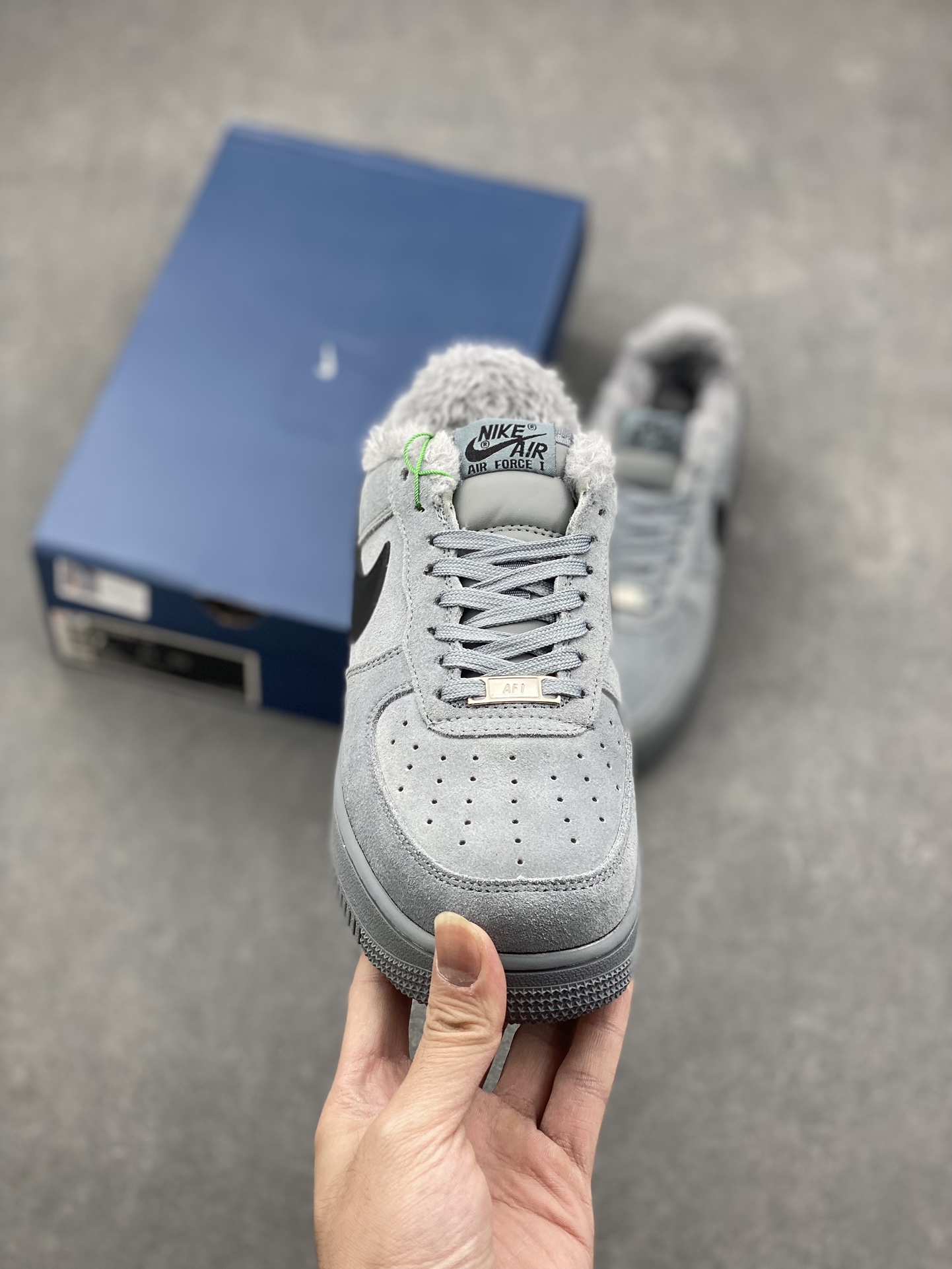 Nike Air Force 1 '07 Low Grey Suede Casual Sneakers 3 i1728597668 9231 0