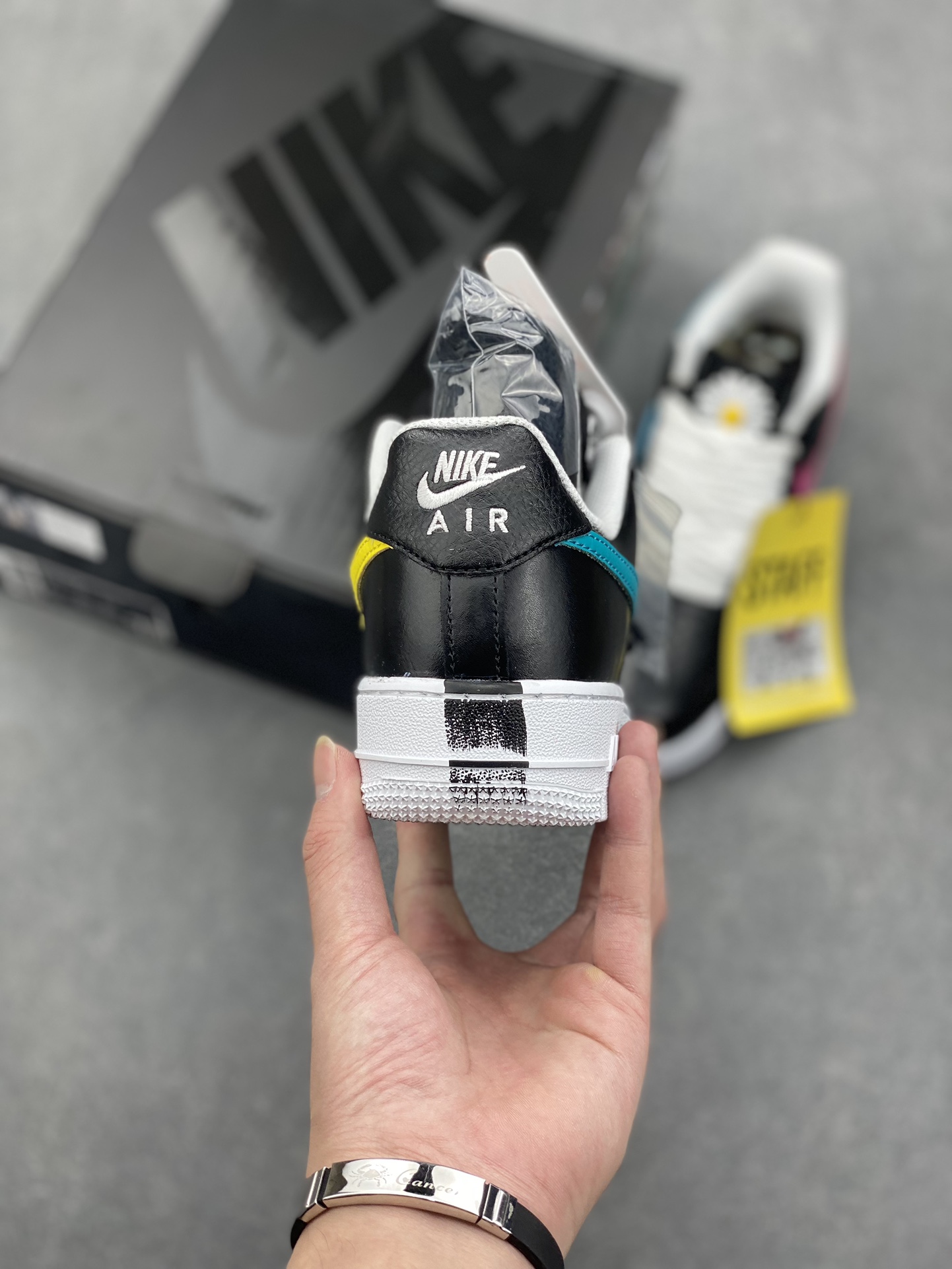 Nike Air Force 1 Low Peaceminusone Para-Noise Black with Turquoise Swoosh 5 i1728671520 153 1