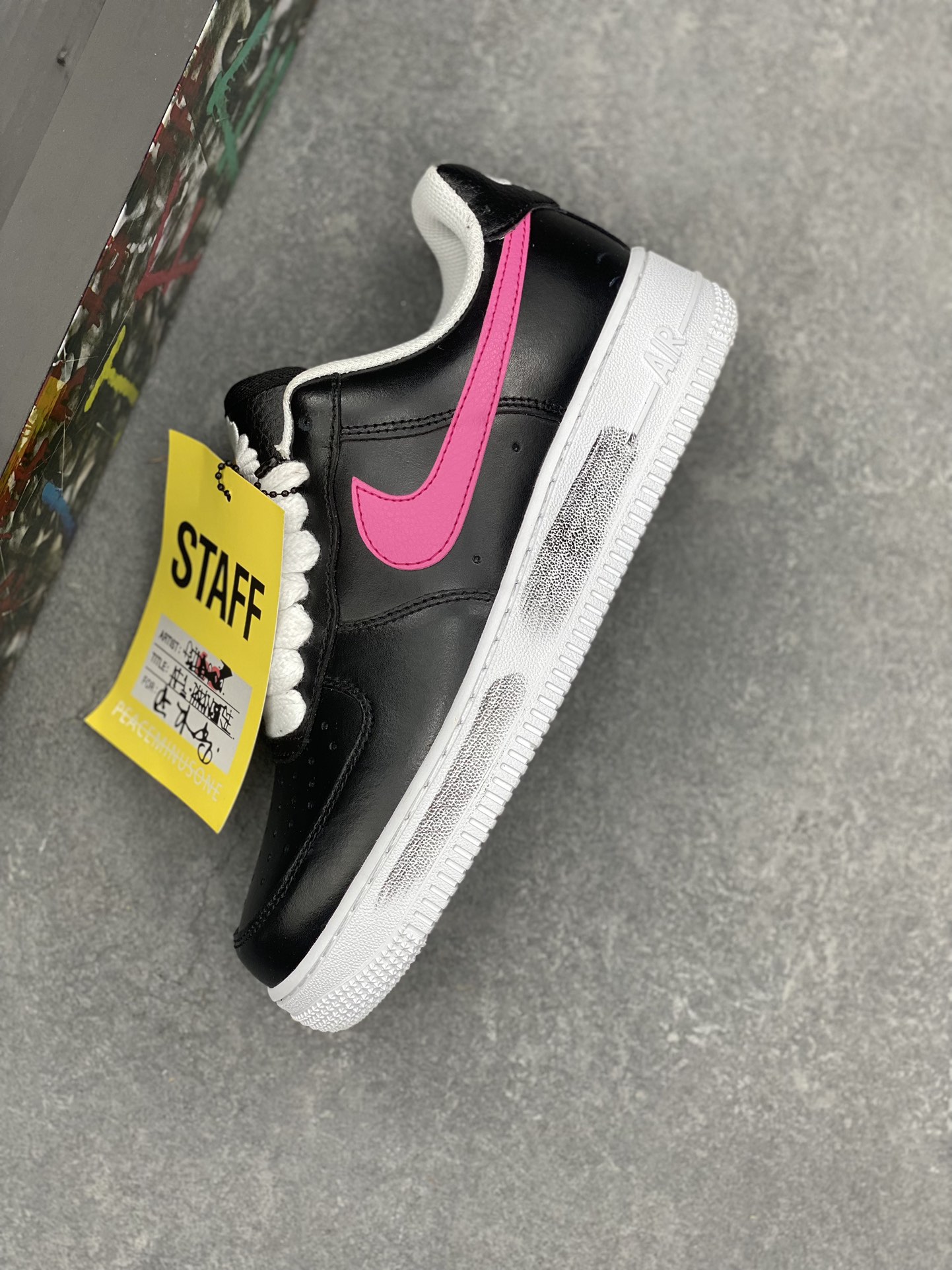Nike Air Force 1 Low Peaceminusone Para-Noise Black with Turquoise Swoosh 8 i1728671520 2101 0