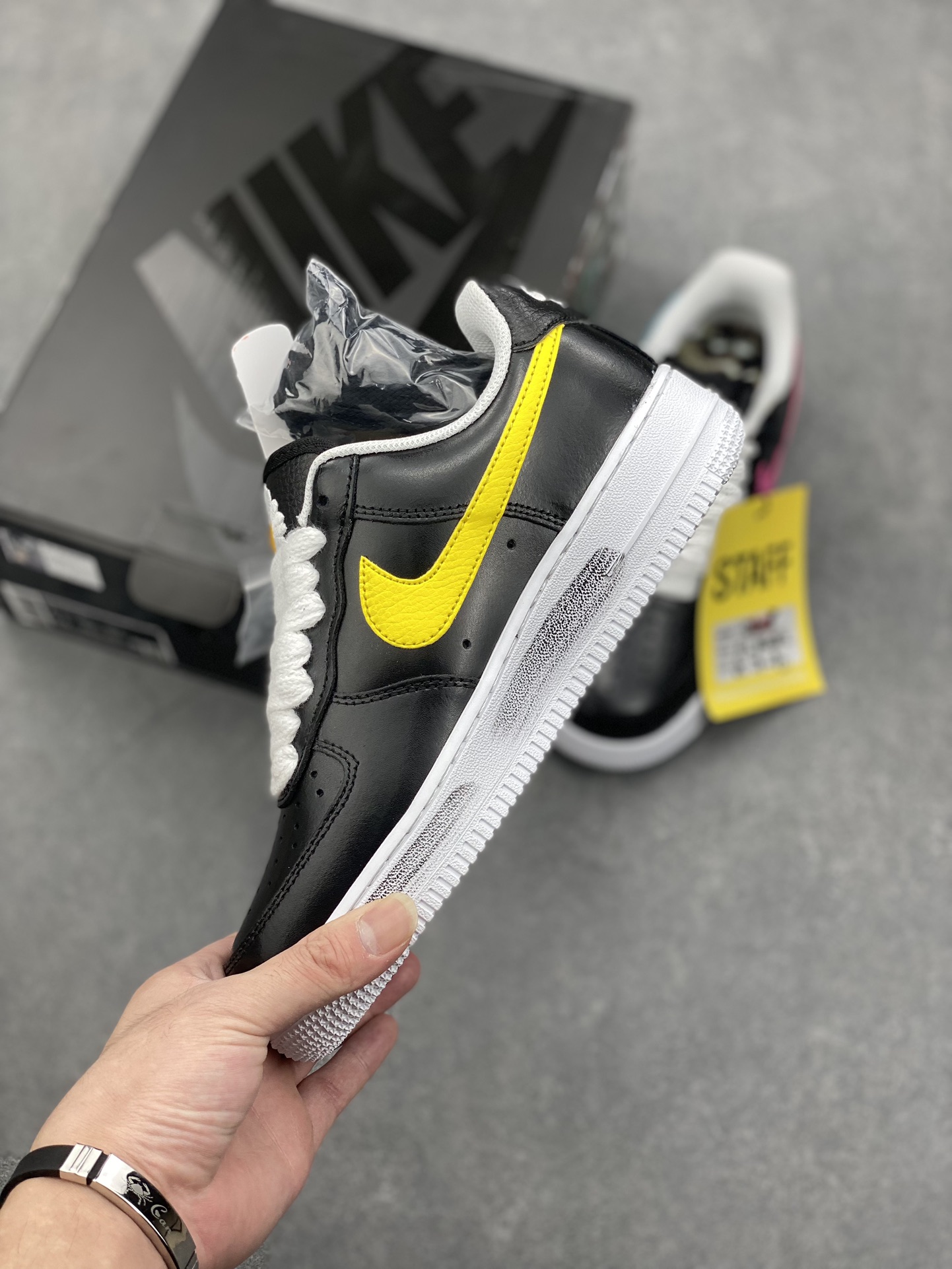 Nike Air Force 1 Low Peaceminusone Para-Noise Black with Turquoise Swoosh 4 i1728671520 7337 6