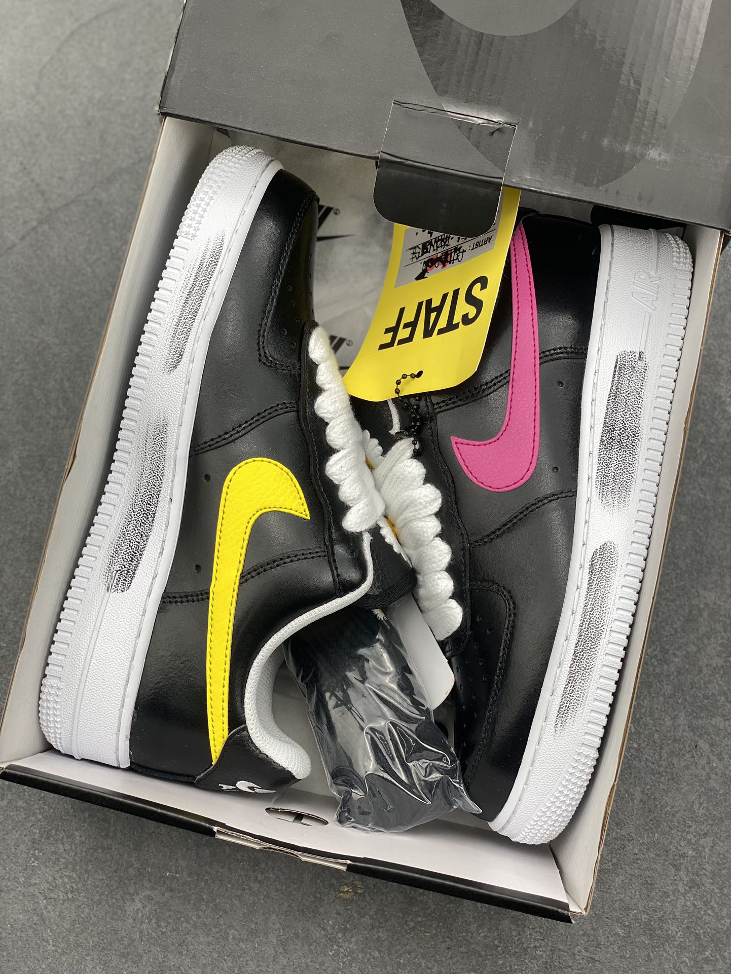 Nike Air Force 1 Low Peaceminusone Para-Noise Black with Turquoise Swoosh 10 i1728671520 8085 4