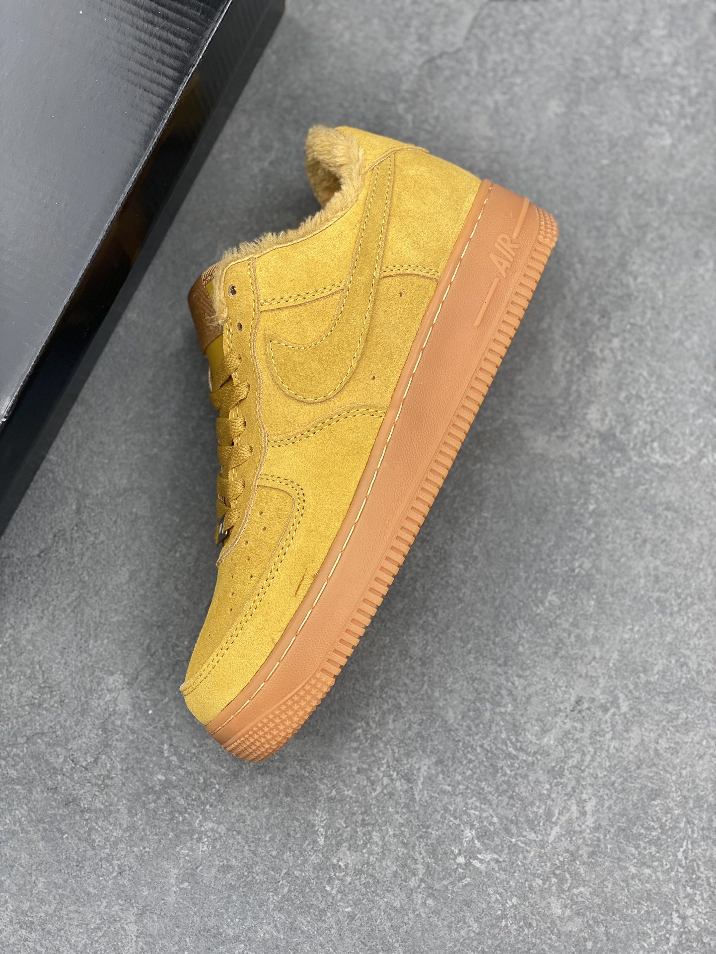 Nike x Ambush Air Force 1 Low Suede Sneakers in Mustard Yellow 8 i1728762388 166 8