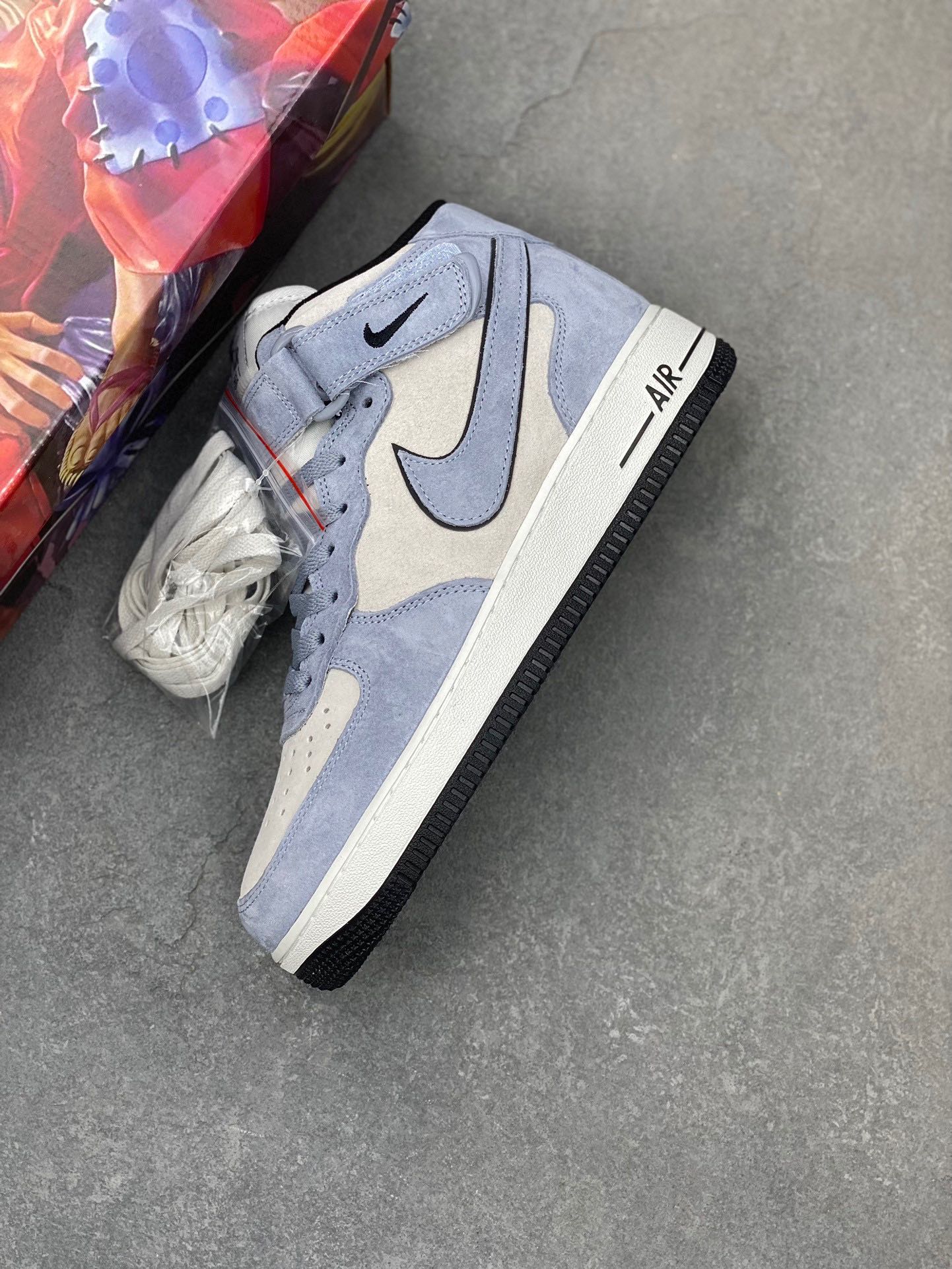 Nike Air Force 1 Mid '07 Light Blue Suede Casual Sneakers CG9904-104 8 i1728762486 539 6