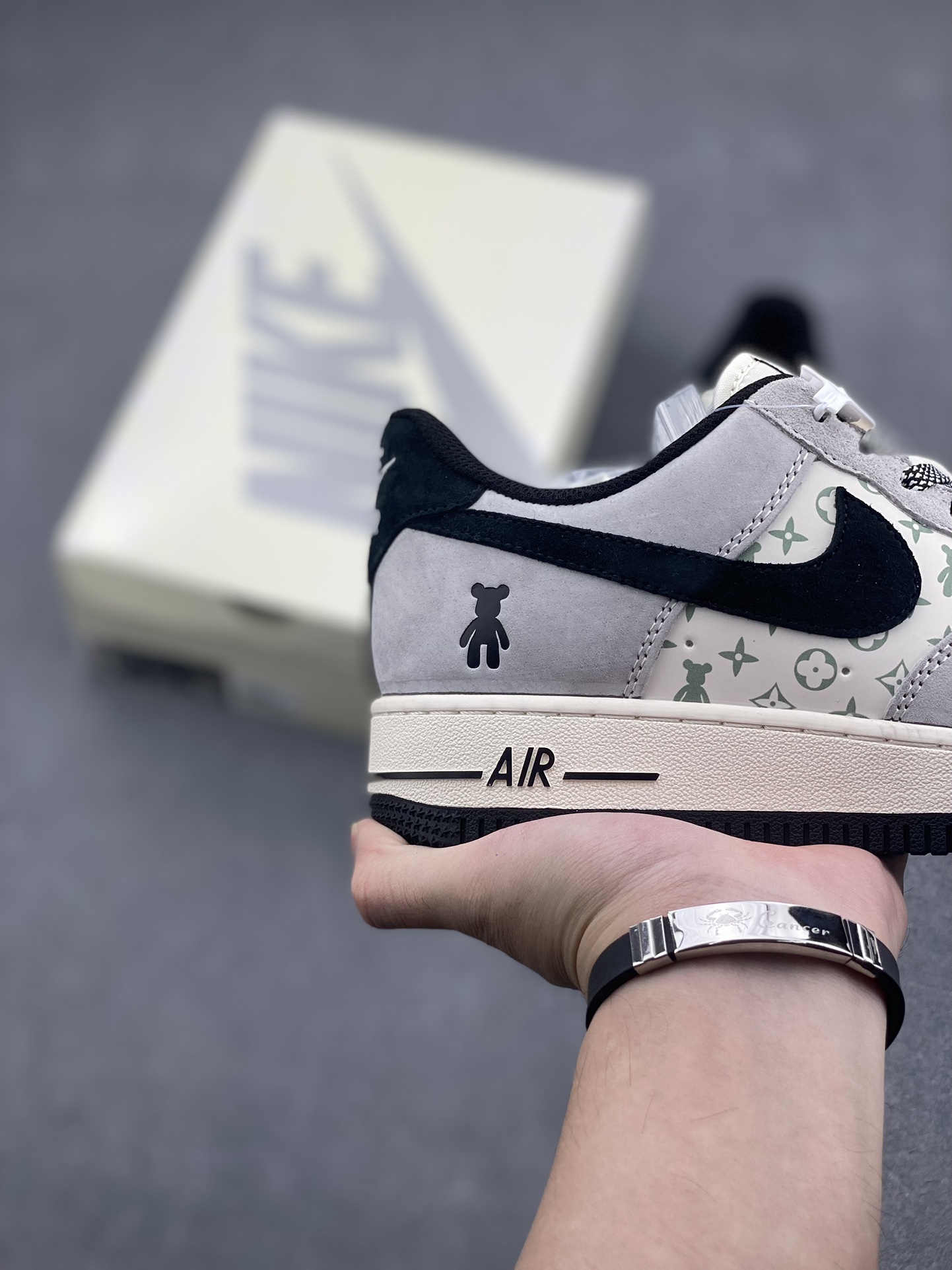 Nike Air Force 1 '07 Low 'Grately Bear' - Gray/Black Sneakers, Limited Edition 6 i1729023086 2490 8