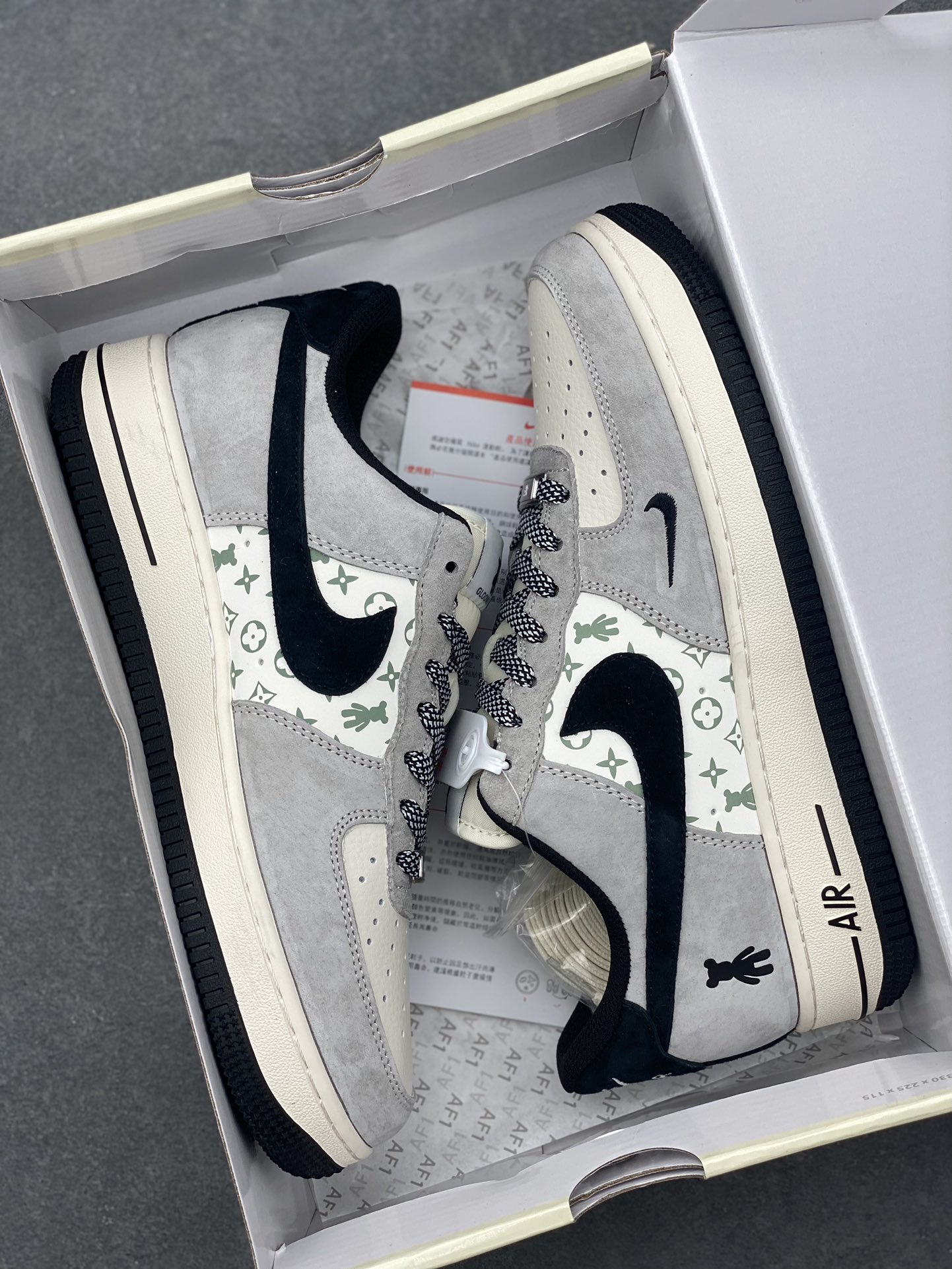 Nike Air Force 1 '07 Low 'Grately Bear' - Gray/Black Sneakers, Limited Edition 10 i1729023086 2851 6