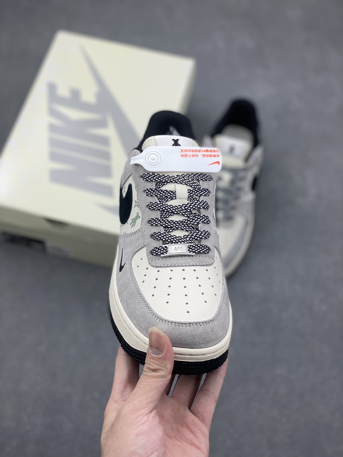 Nike Air Force 1 '07 Low 'Grately Bear' - Gray/Black Sneakers, Limited Edition 3 i1729023086 7679 1