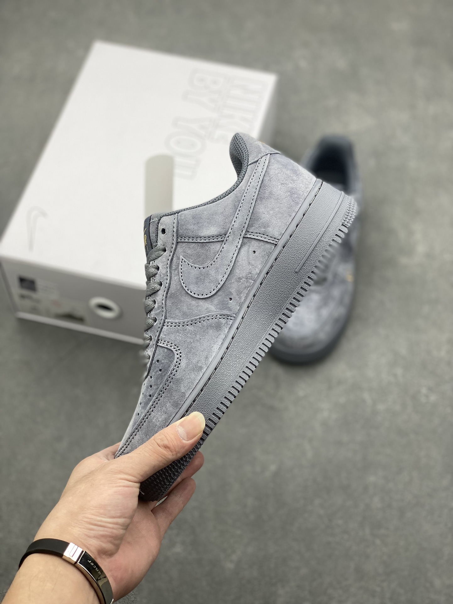 Nike Air Force 1 '07 Low Louis Vuitton Custom Gray Casual Sneakers 4 i1729103759 9663 2