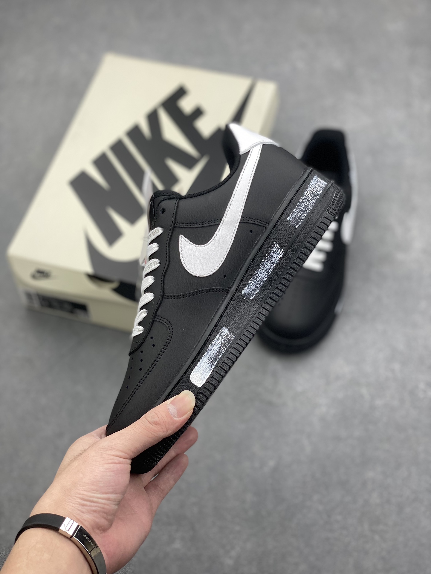 Nike Air Force 1 '07 Low Custom Black/White Casual Sneakers 4 i1729103836 5358 1