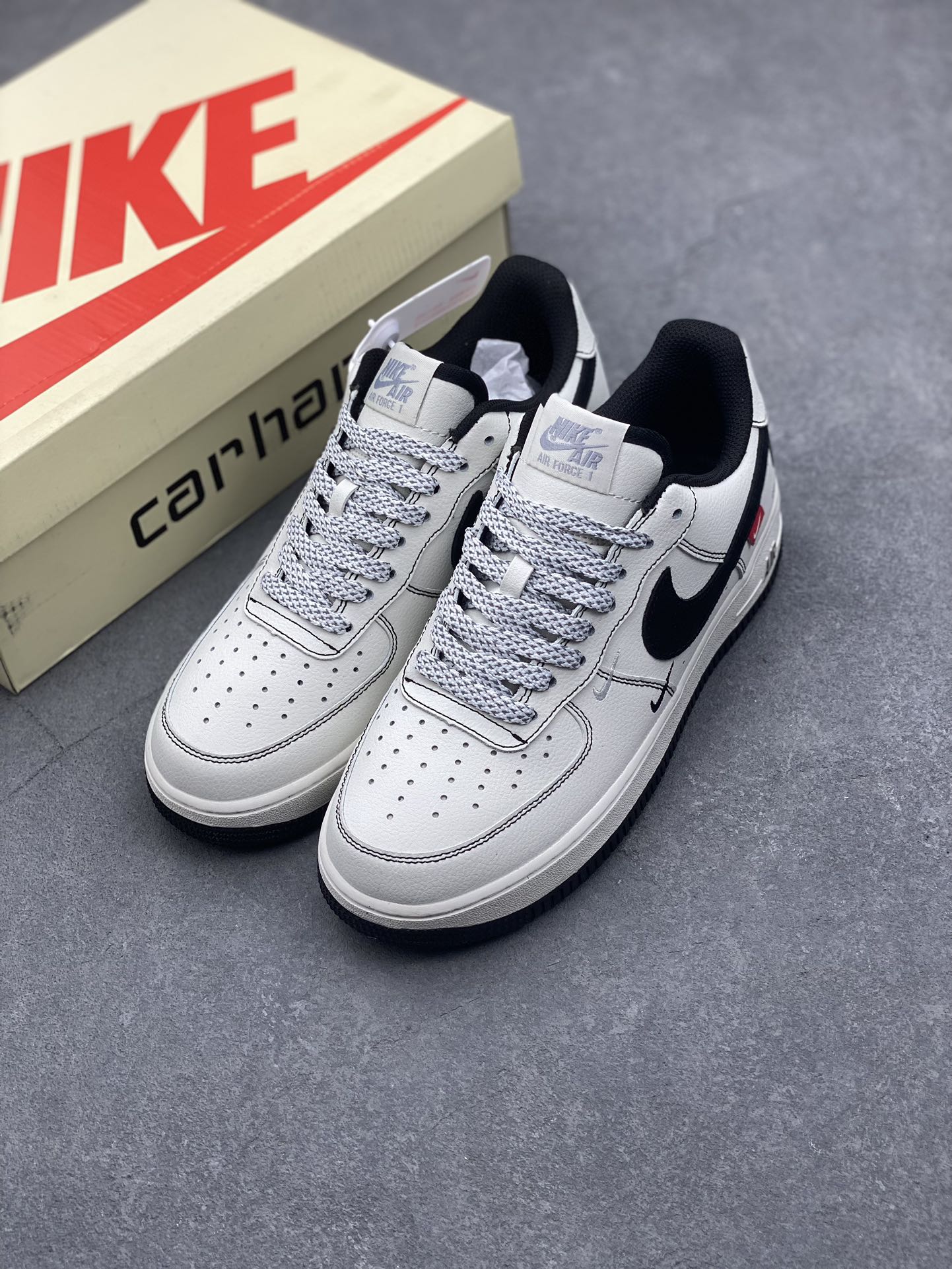 Nike Air Force 1 Low Carhartt White Black Sneakers - Casual, Comfortable 9 i1729104196 9390 5