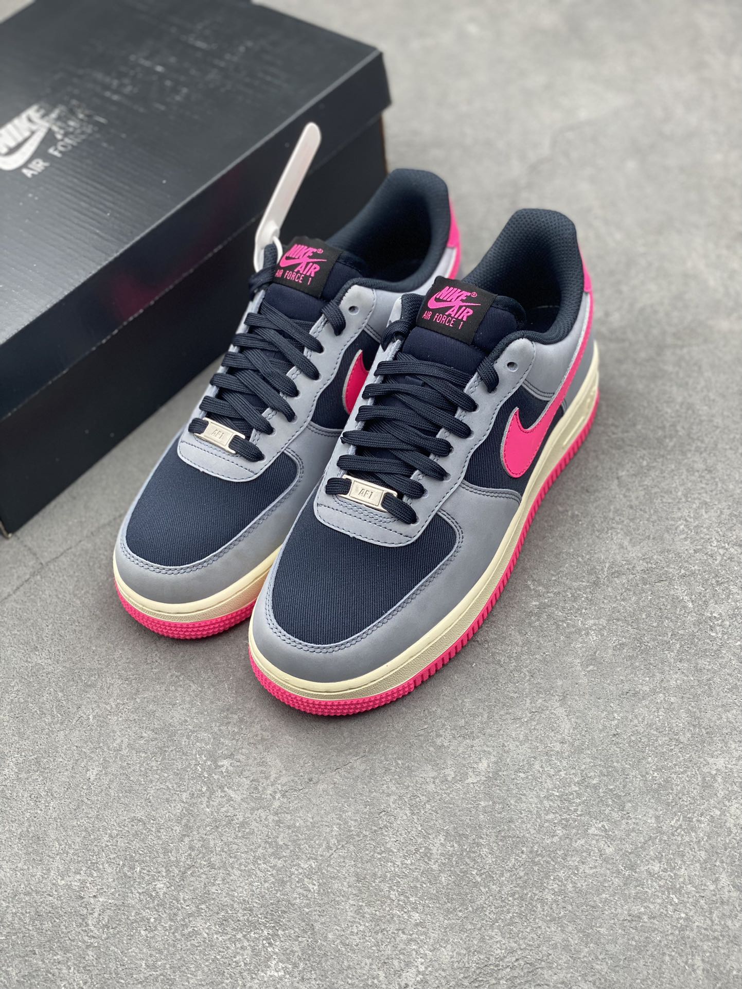 Nike Air Force 1 Low '07 Gray Blue Pink Women's Shoes FB8876-401 9 i1729104251 2954 7