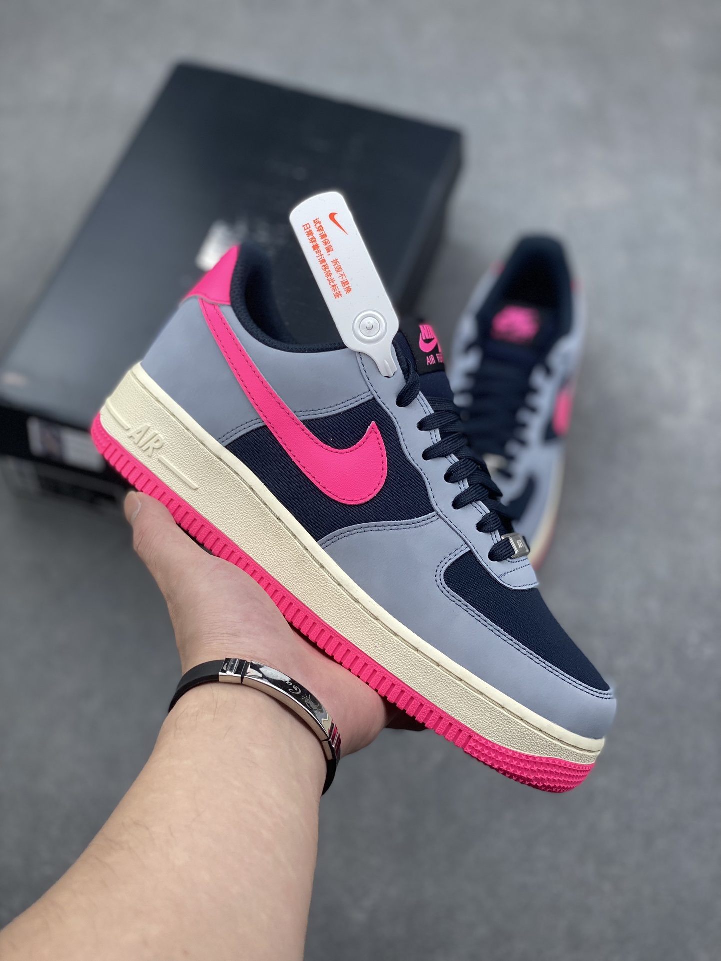 Nike Air Force 1 Low '07 Gray Blue Pink Women's Shoes FB8876-401 2 i1729104251 5644 3