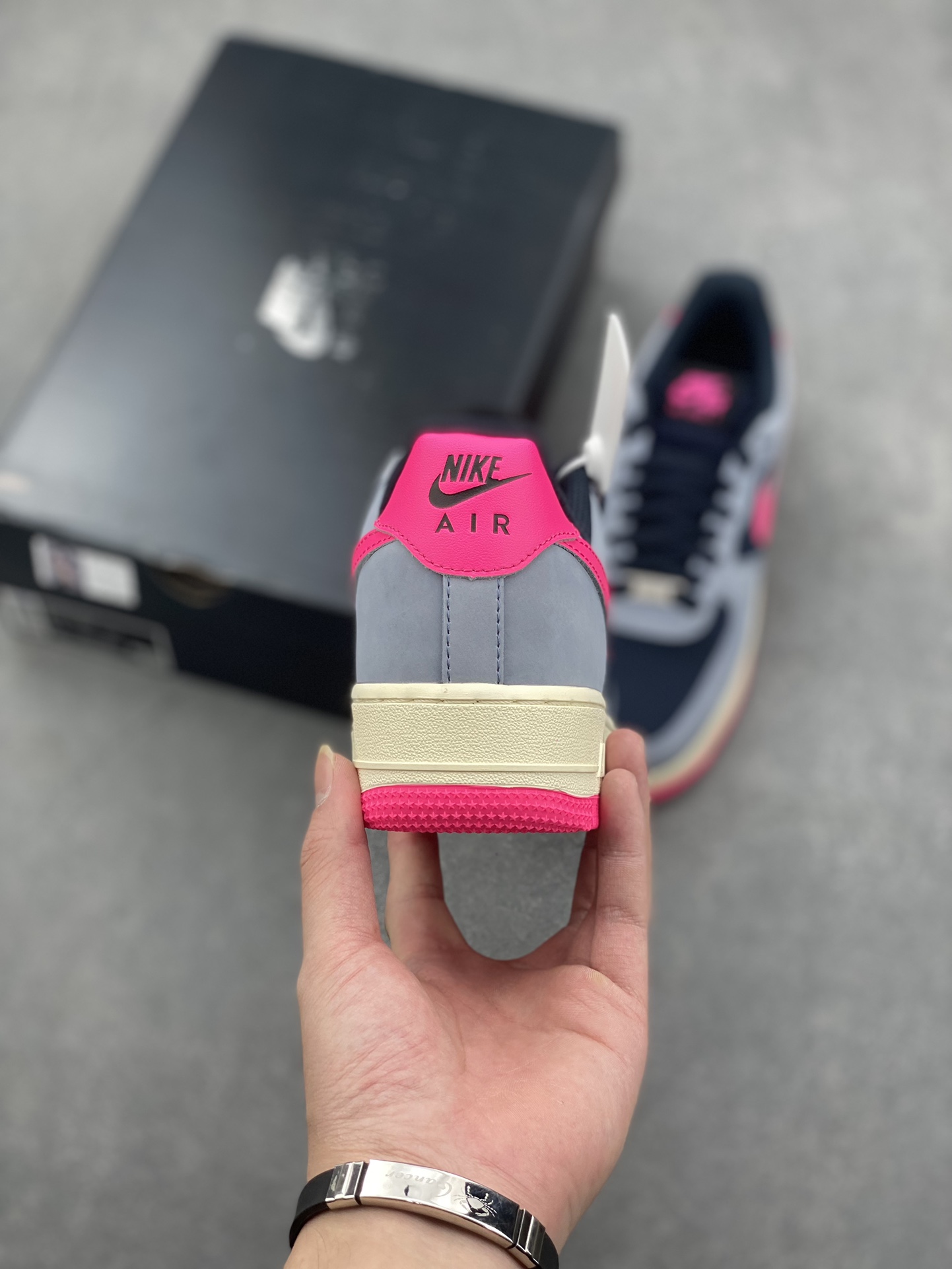 Nike Air Force 1 Low '07 Gray Blue Pink Women's Shoes FB8876-401 5 i1729104251 5848 5
