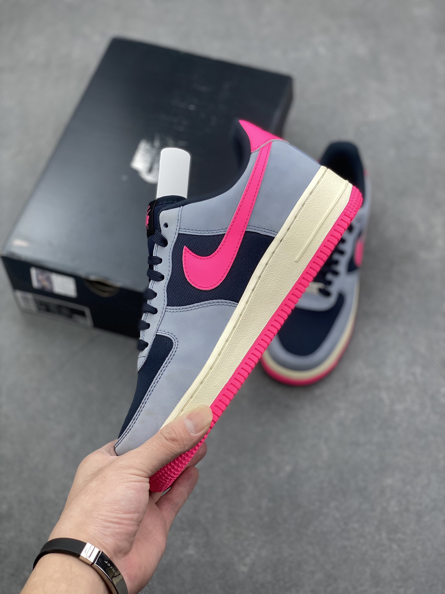 Nike Air Force 1 Low '07 Gray Blue Pink Women's Shoes FB8876-401 4 i1729104251 7156 1