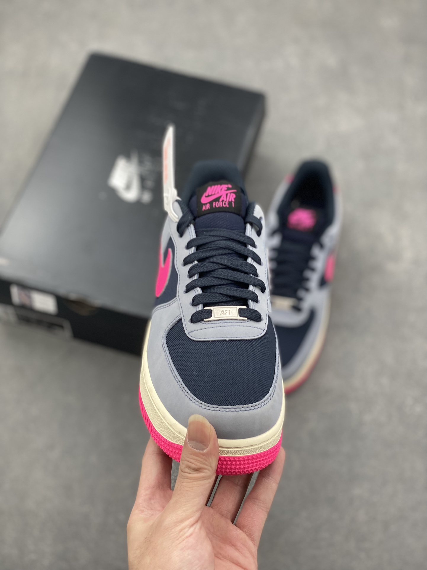 Nike Air Force 1 Low '07 Gray Blue Pink Women's Shoes FB8876-401 3 i1729104251 8641 4