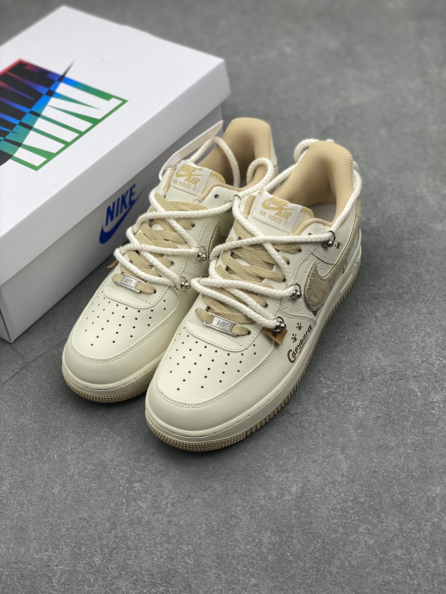 Nike Air Force 1 Low x Capybara "Pearl Girl" Sneakers - Limited Edition 9 i1729104351 1021 5