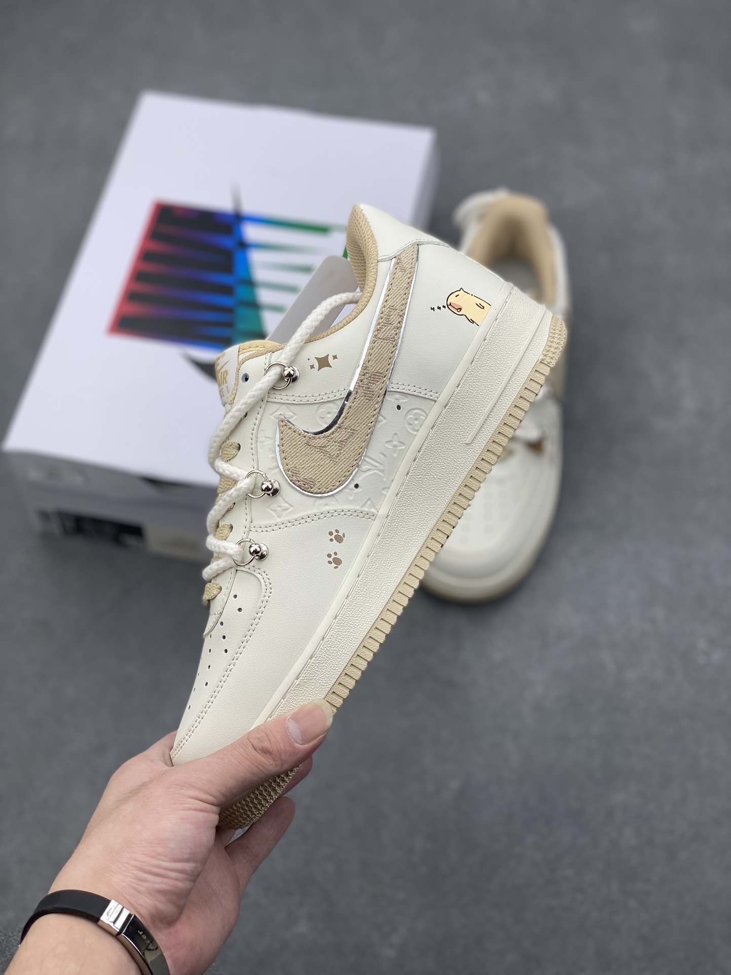 Nike Air Force 1 Low x Capybara "Pearl Girl" Sneakers - Limited Edition 4 i1729104351 7417 2