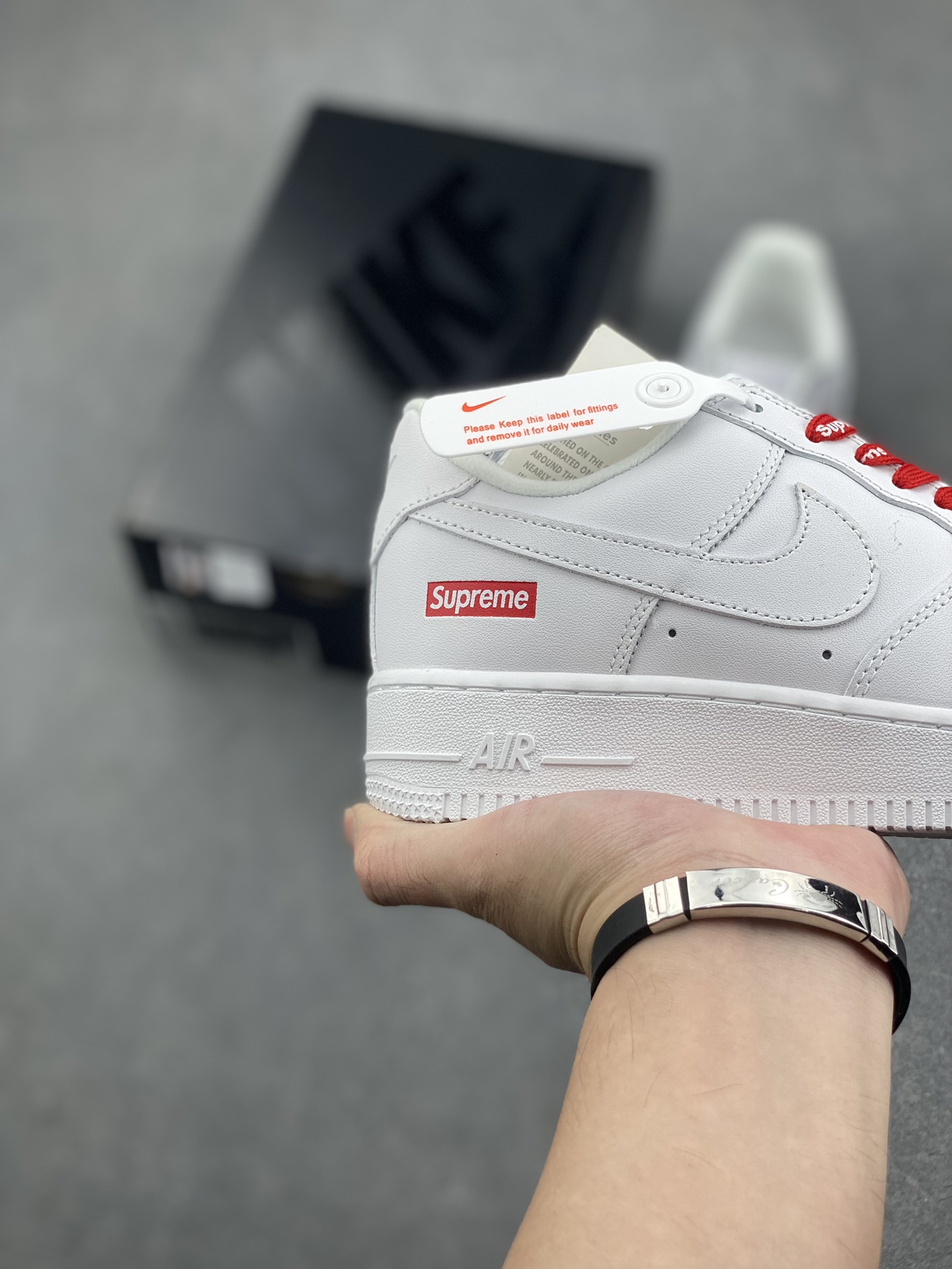 Nike Air Force 1 Low Supreme Casual Sneakers - White/Red 6 i1729104920 4840 1
