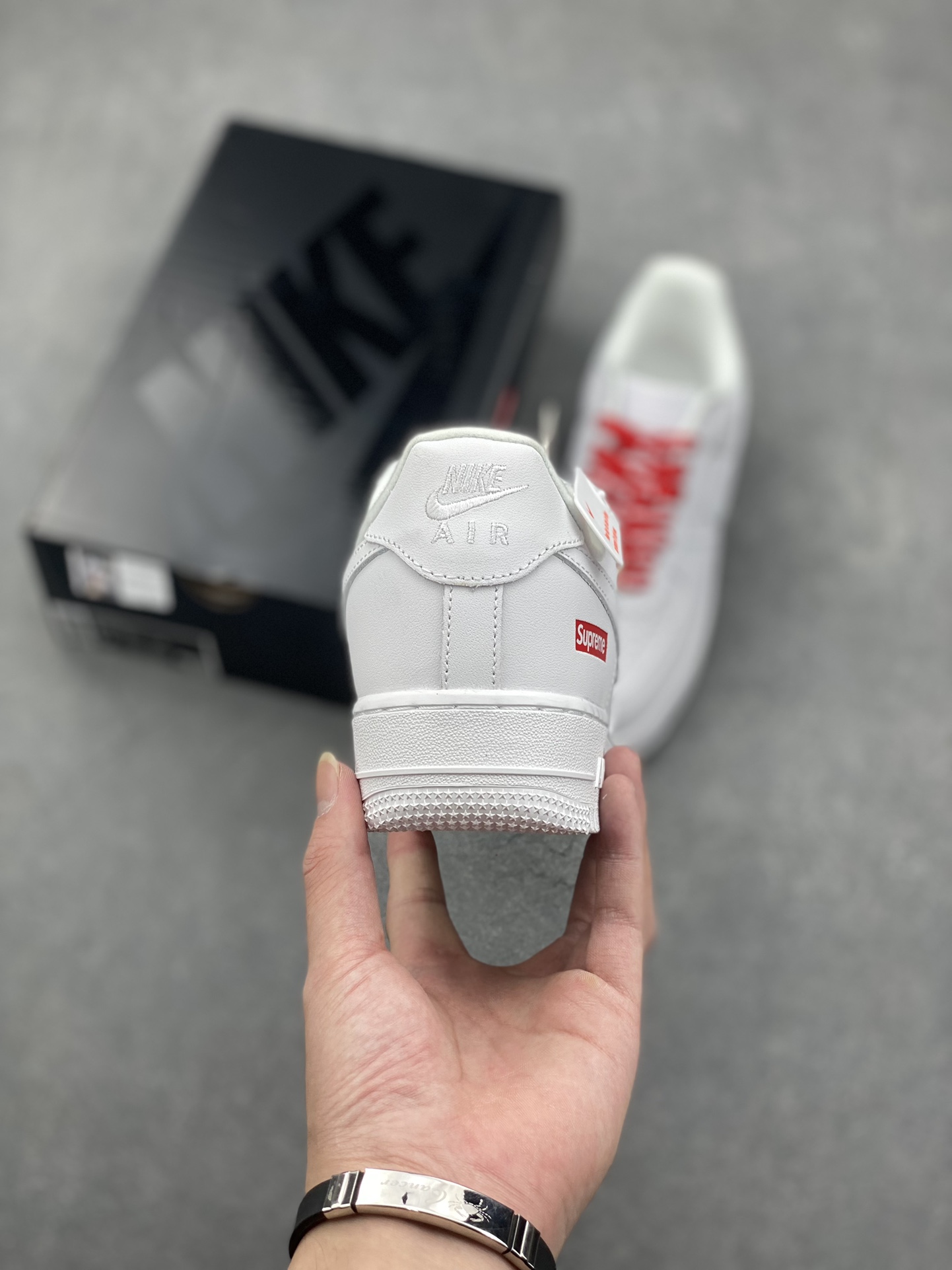Nike Air Force 1 Low Supreme Casual Sneakers - White/Red 5 i1729104920 6358 2