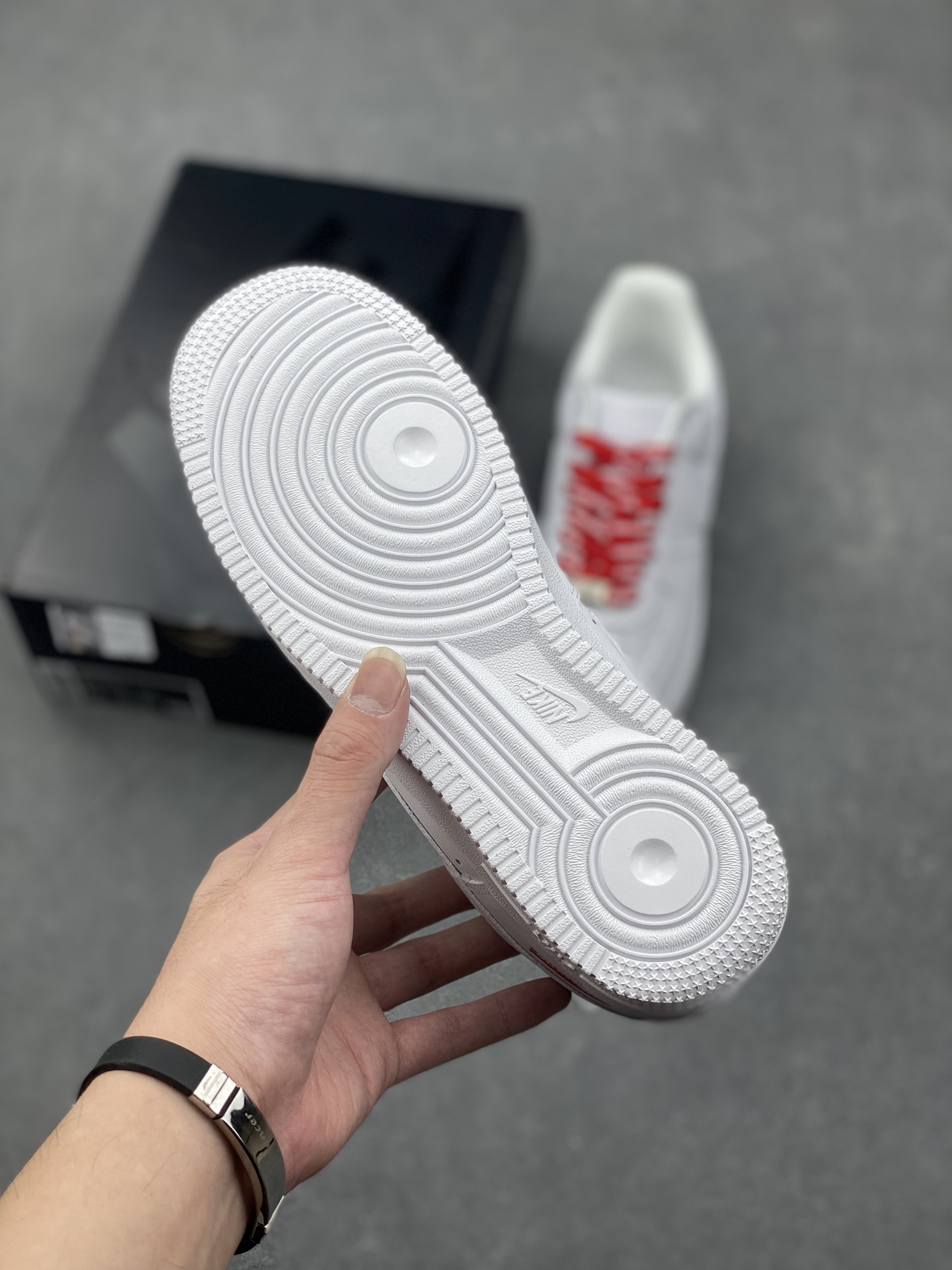 Nike Air Force 1 Low Supreme Casual Sneakers - White/Red 7 i1729104920 9157 8