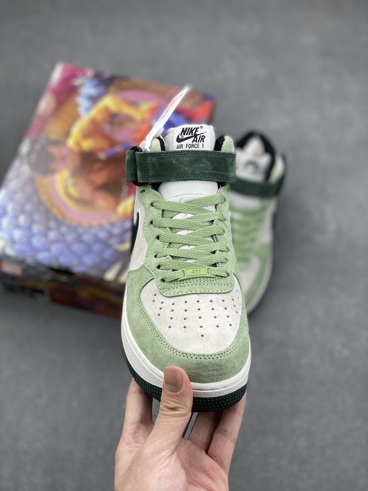 Nike Air Force 1 MID Black Army Green Suede Low Casual Sneakers 3 i1729268089 4880 1